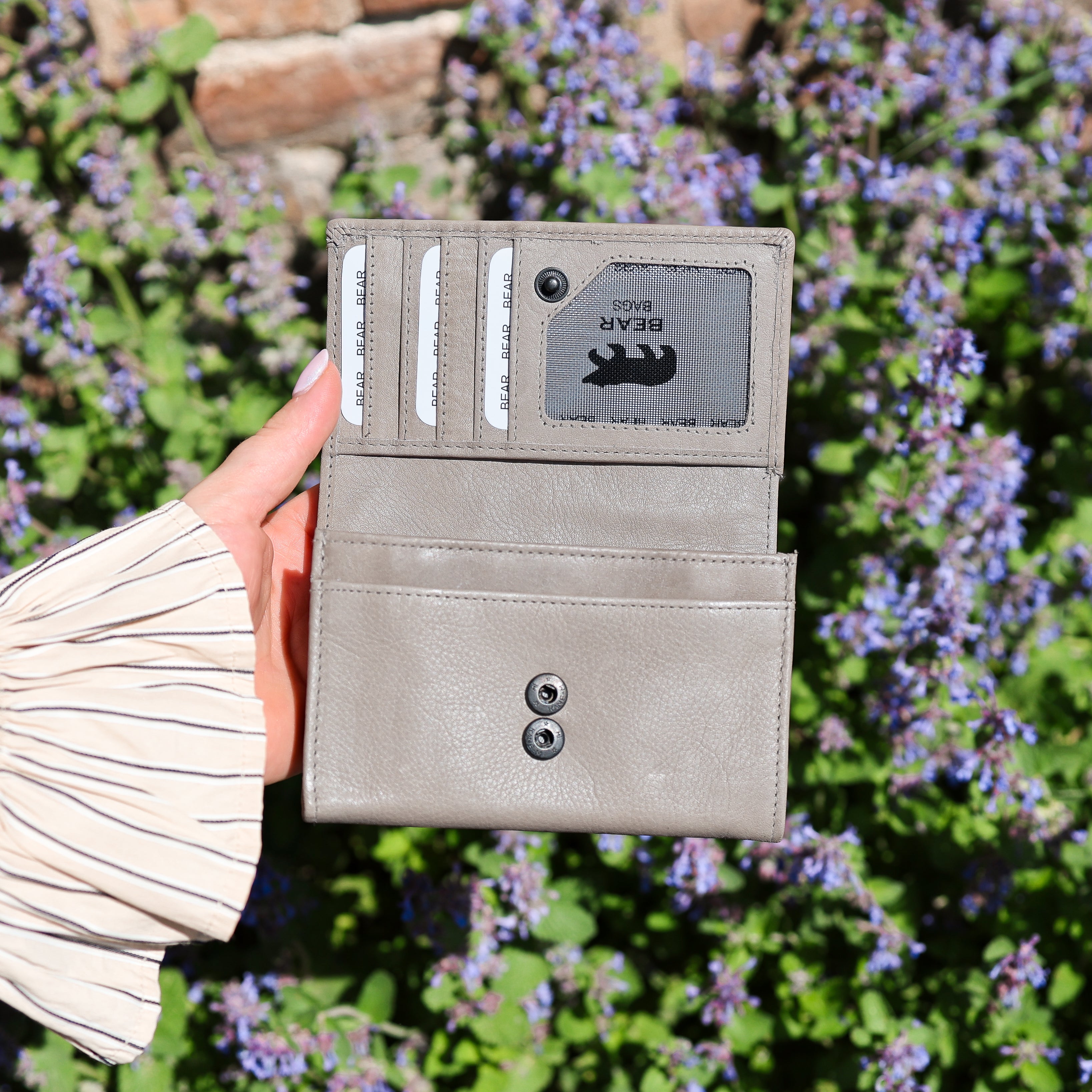 Geldbörse mit Überschlag 'Sweety' Ice Grey