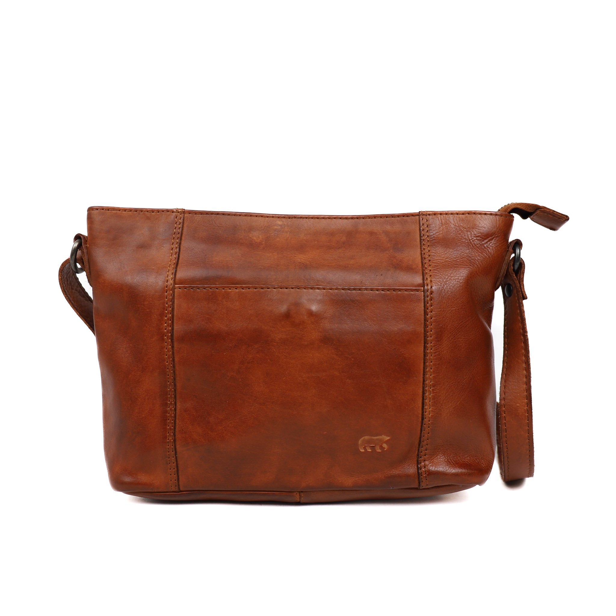 Kleine Umhängetasche 'Zoë' Cognac