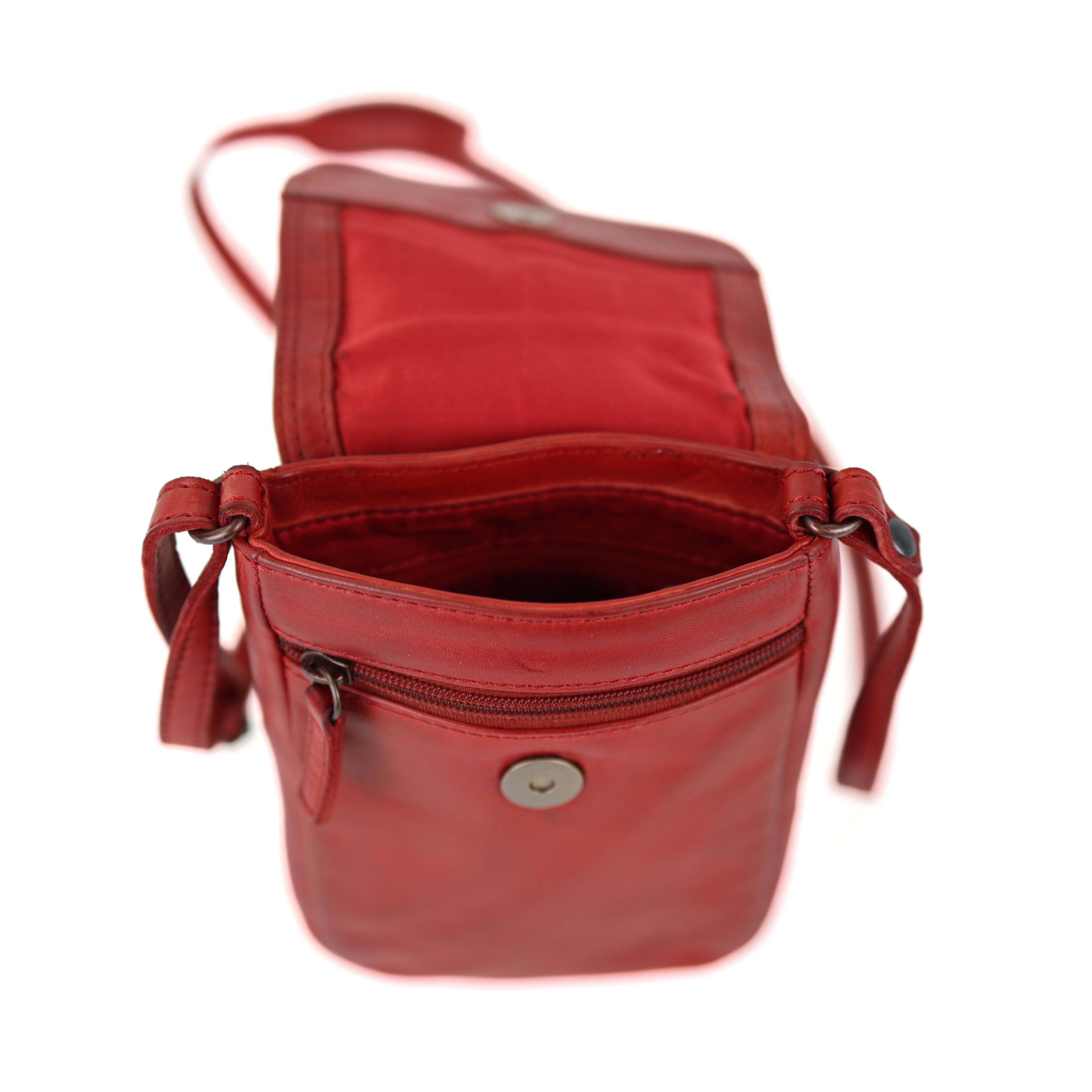 Telefoon-/schoudertasje 'Millie' rood
