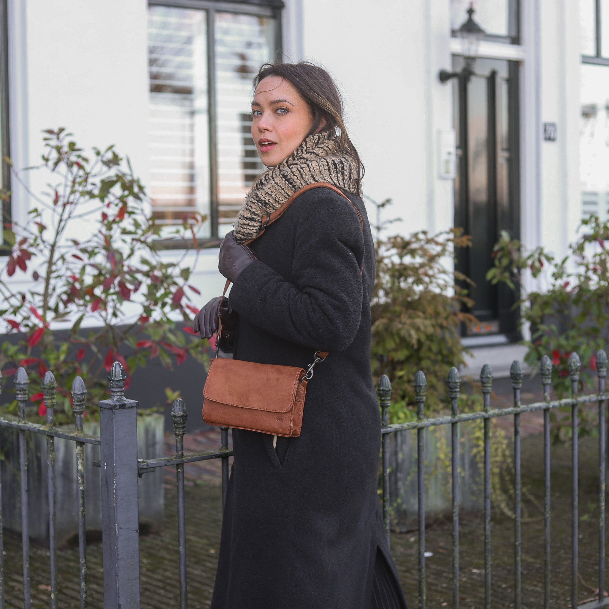 Umschlagtasche 'Joëlle' Cognac
