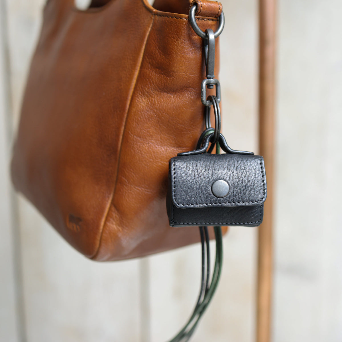Taschenanhänger/Schlüsselanhänger „Täschchen“ Schwarz