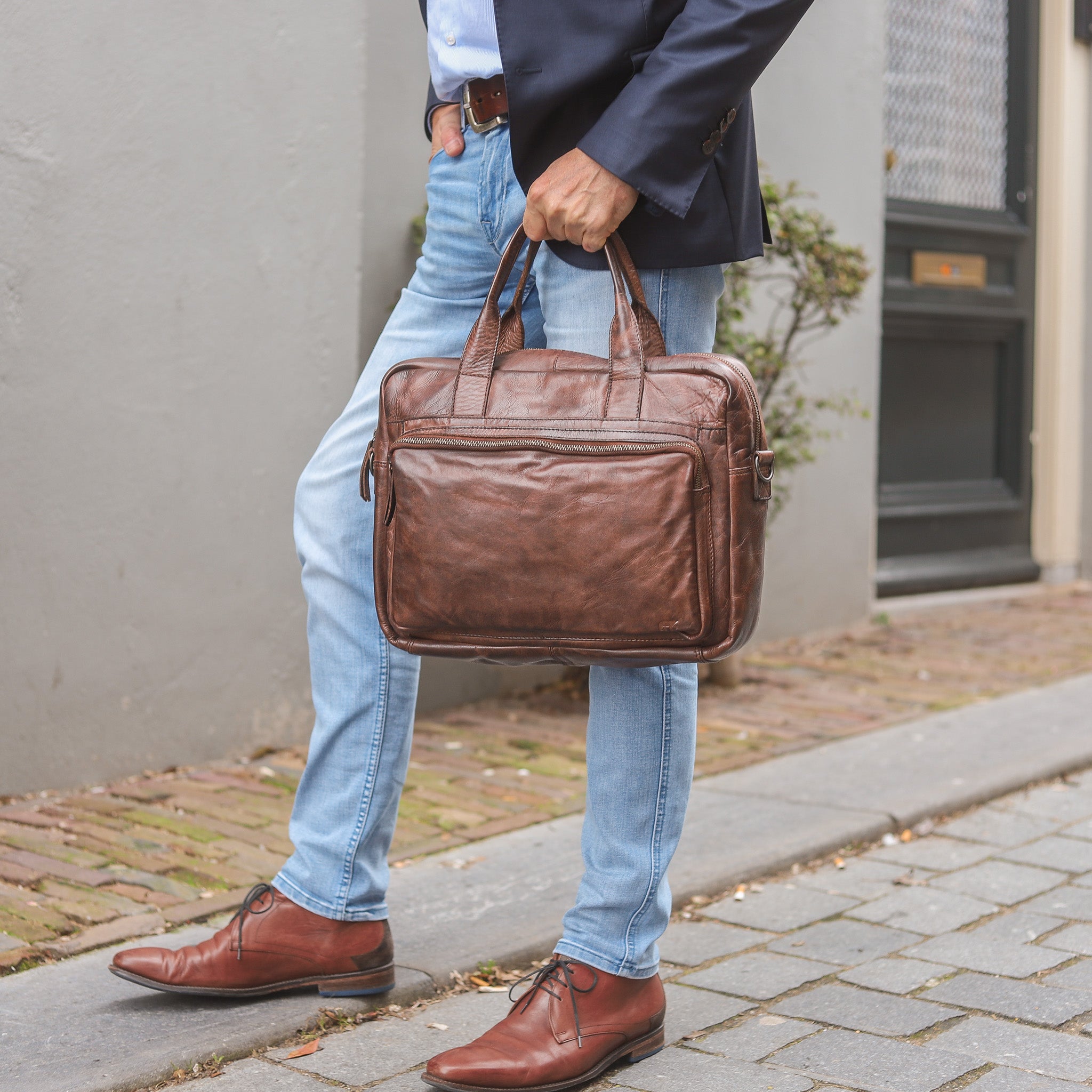 Laptoptasche 'Hugo' dunkelbraun - CL 32815