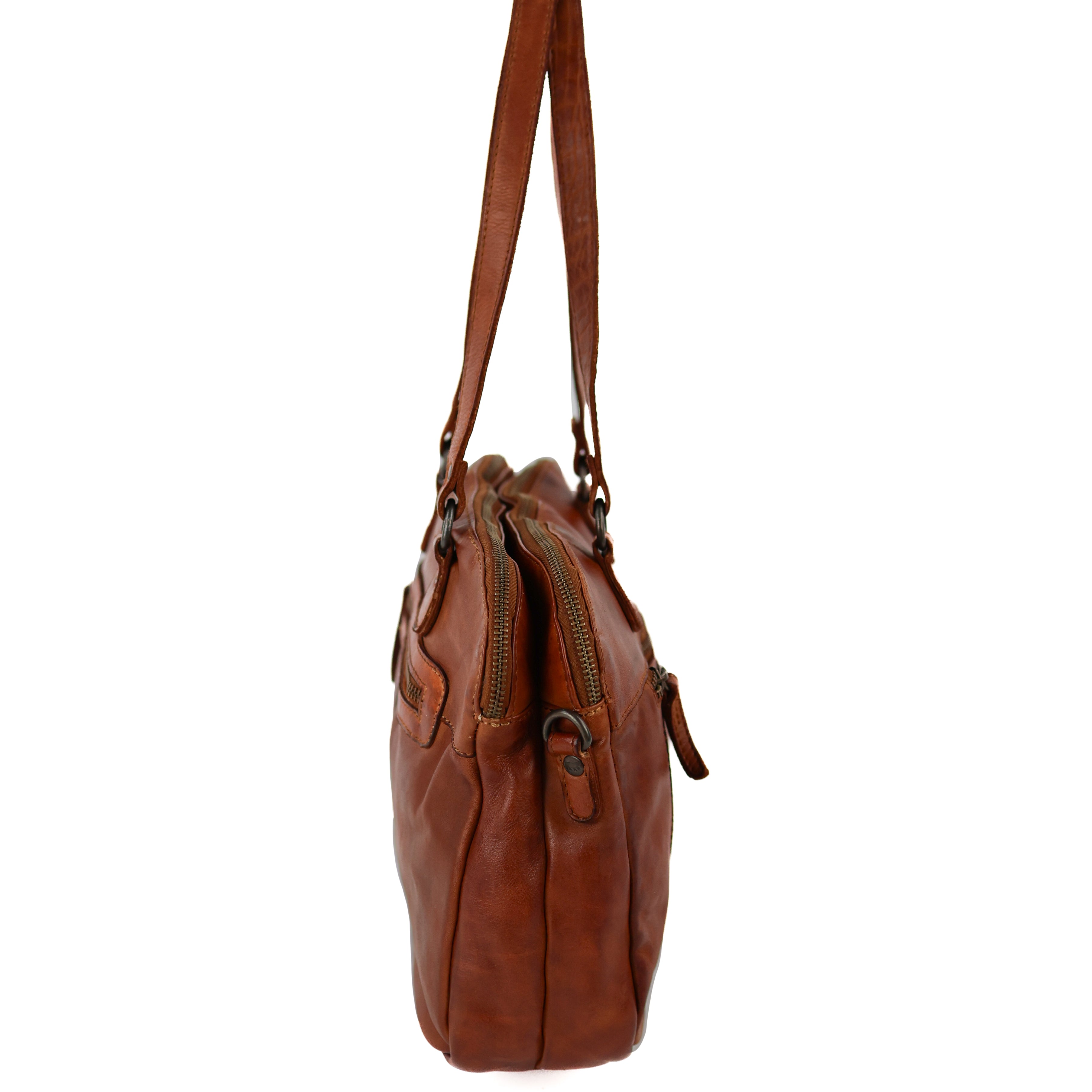 Hand-/Umhängetasche 'Lieke' Cognac - CL 40085