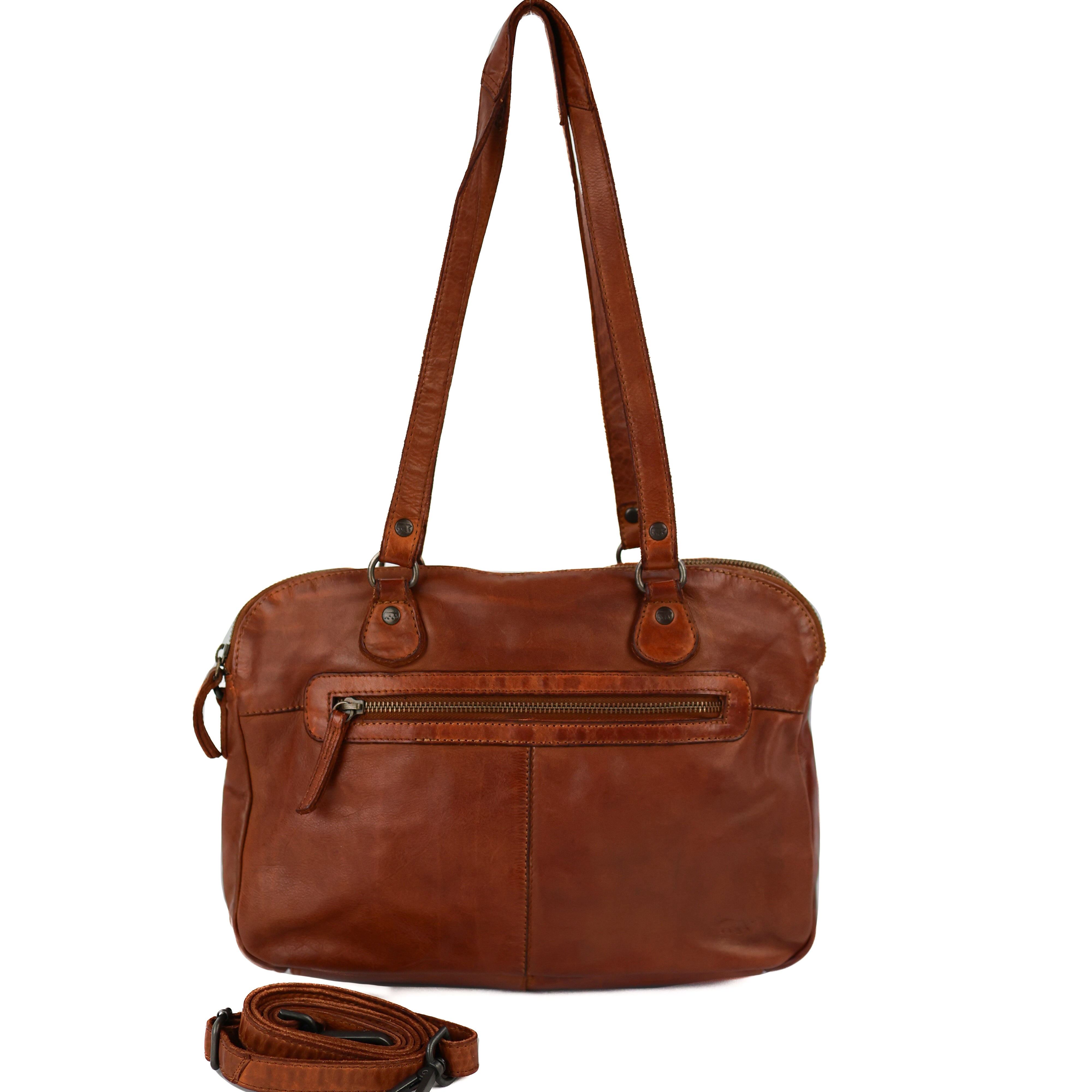 Hand-/Umhängetasche 'Lieke' Cognac - CL 40085