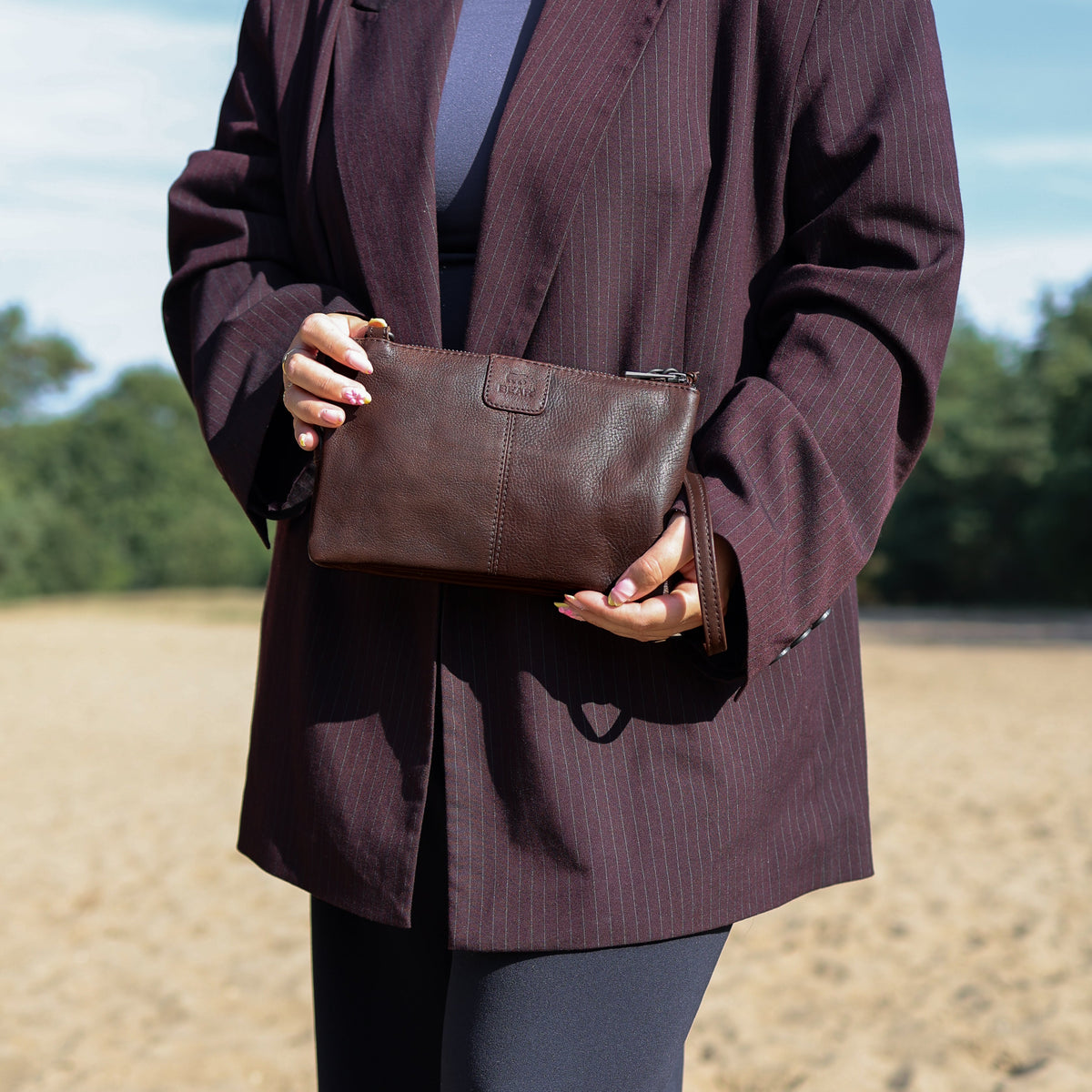 Portemonnaie Tasche 'Uma' Cognac