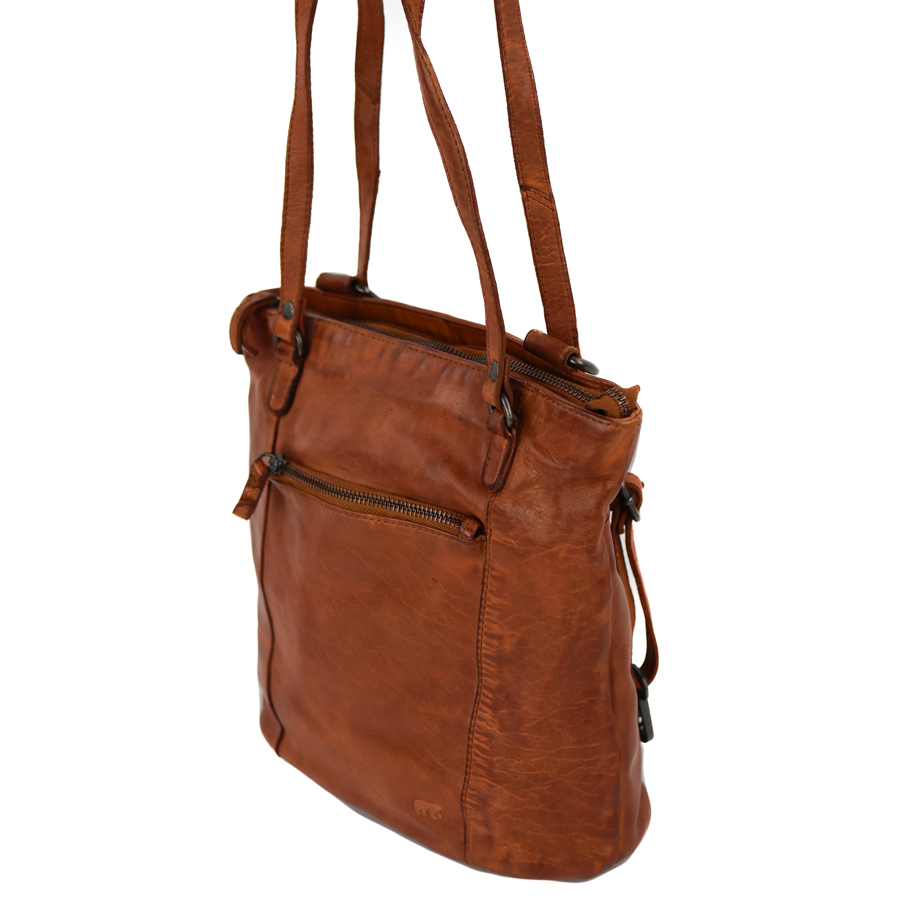Rucksack/Umhängetasche 'Sandy' Cognac
