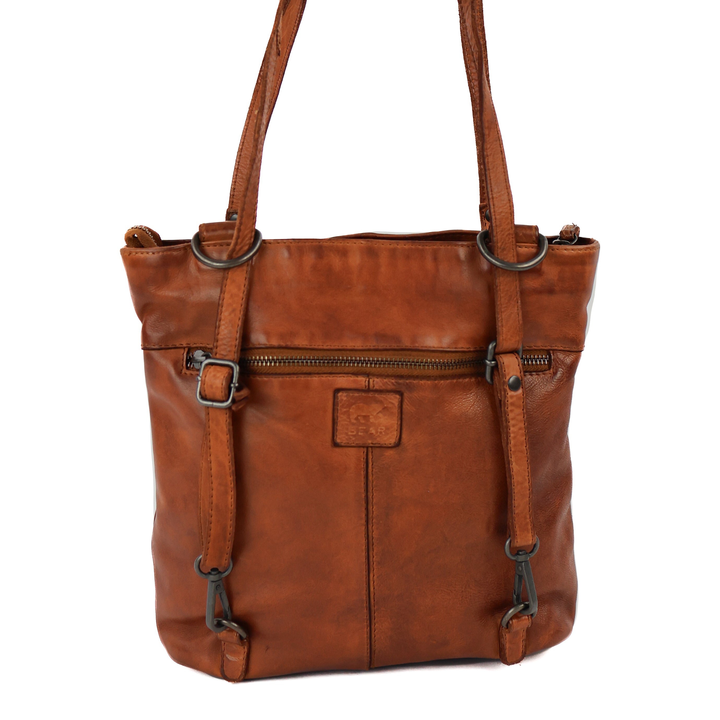 Rucksack/Umhängetasche 'Sandy' Cognac