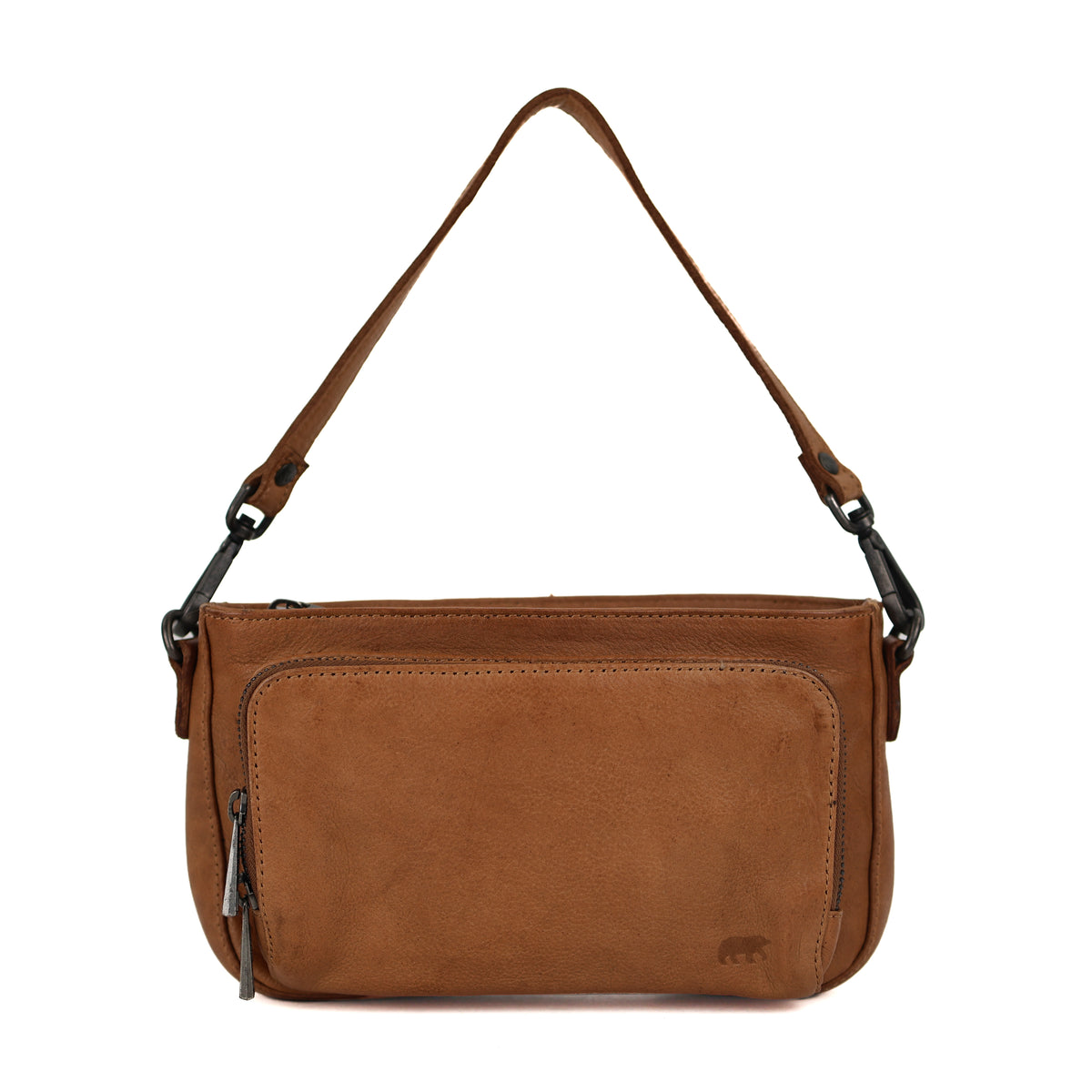 Kleine Hand-/Umhängetasche 'Livia' Cognac