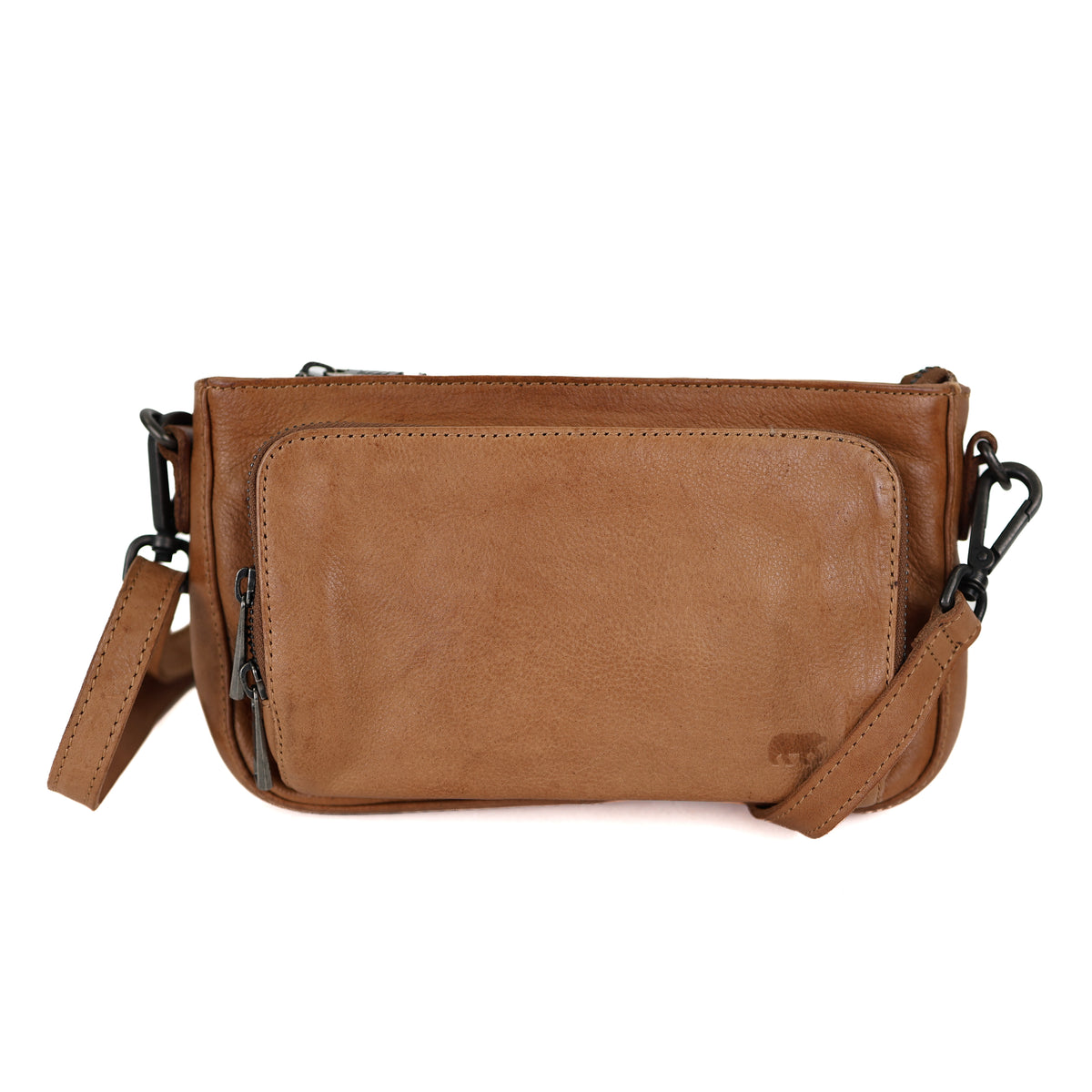 Kleine Hand-/Umhängetasche 'Livia' Cognac