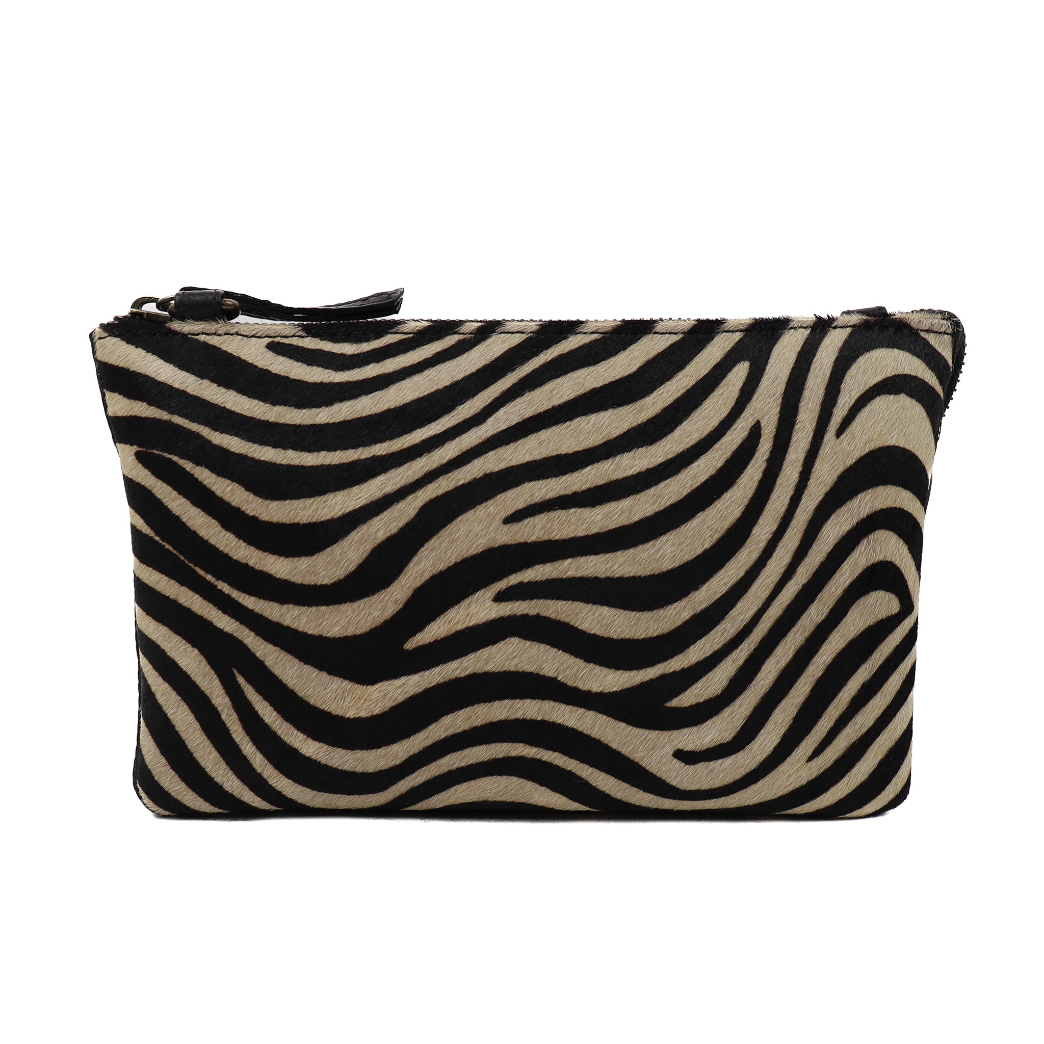 Portemonnaie Tasche 'Uma' Schwarz/Zebra