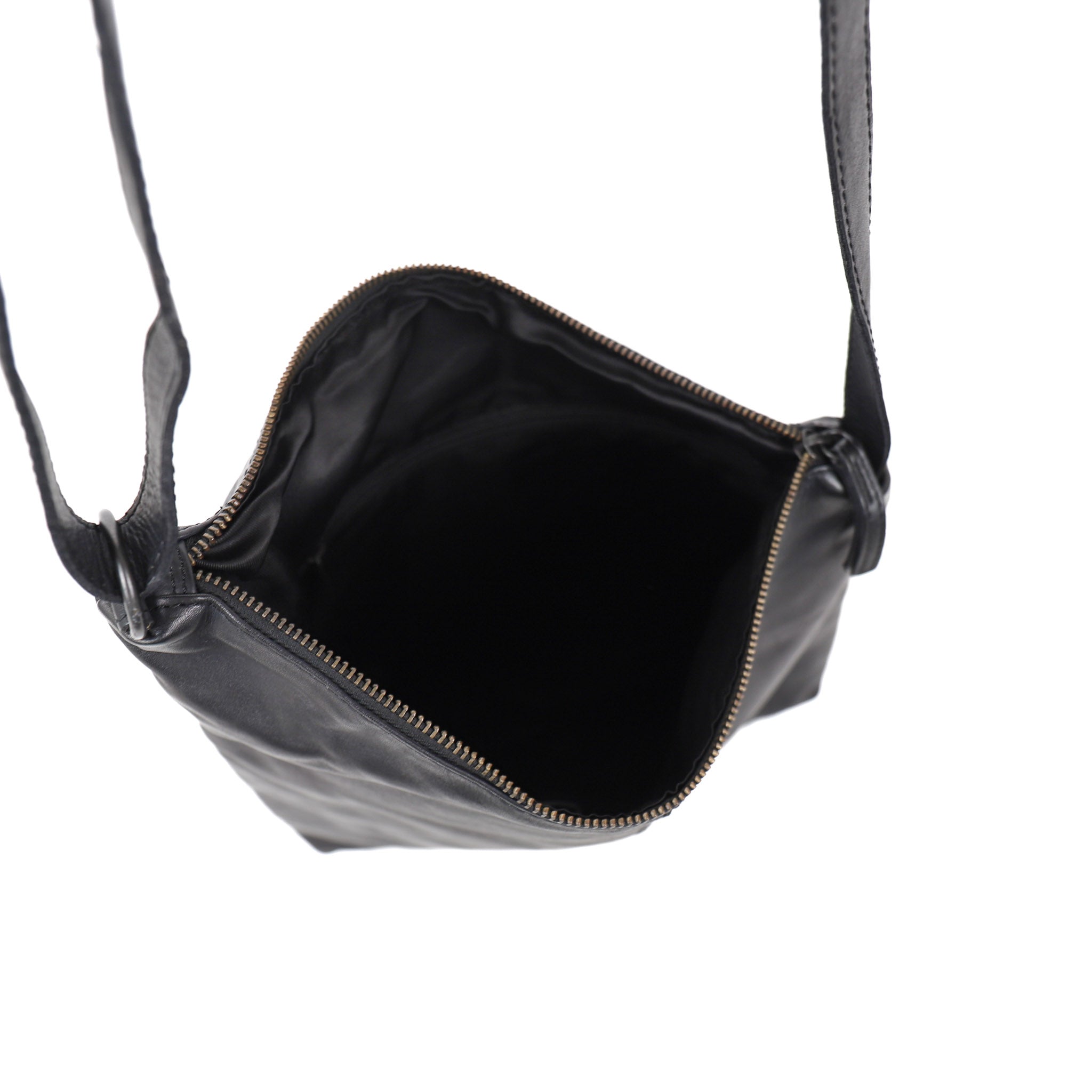 Asymmetrische Beuteltasche 'Jeanine' Schwarz