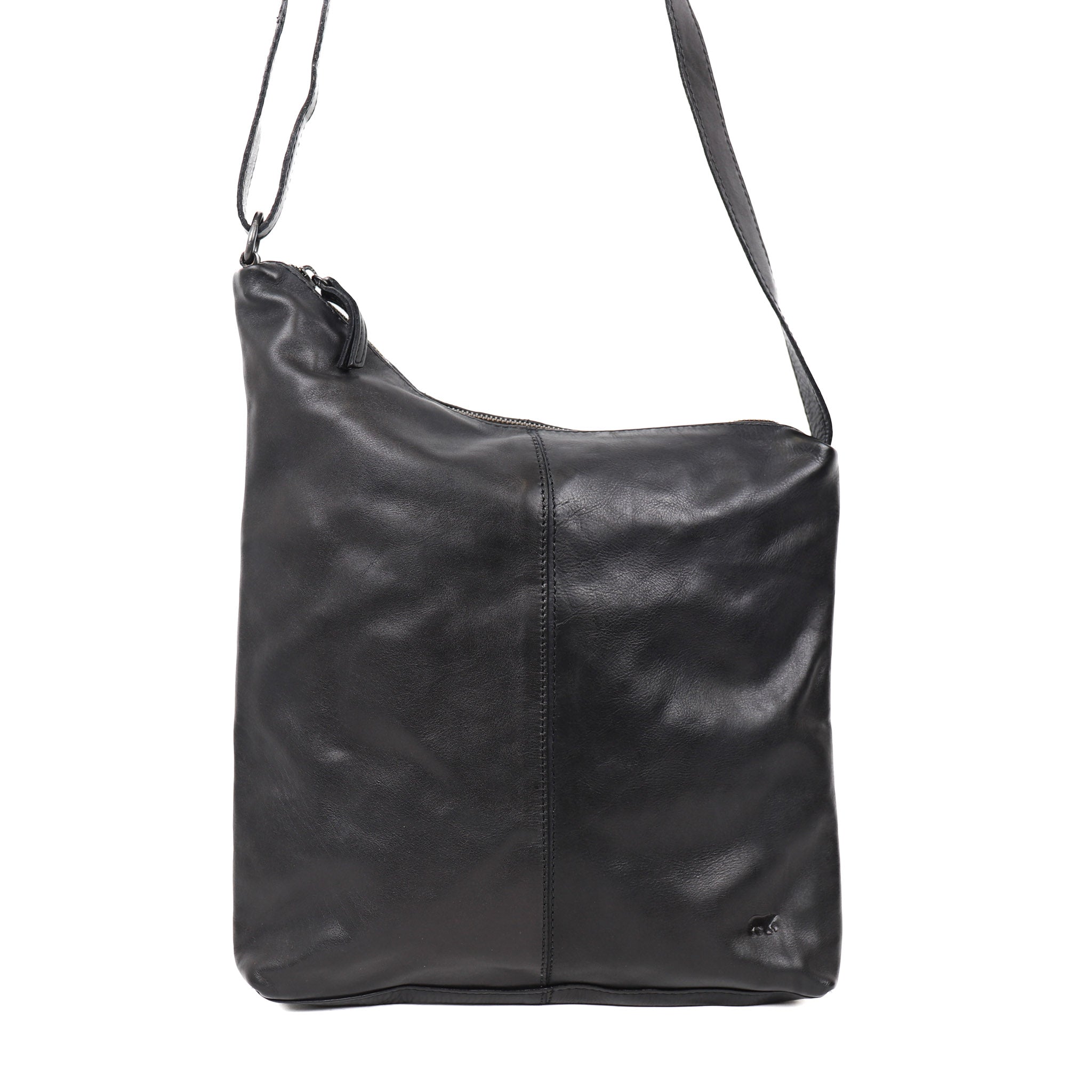 Asymmetrische Beuteltasche 'Jeanine' Schwarz