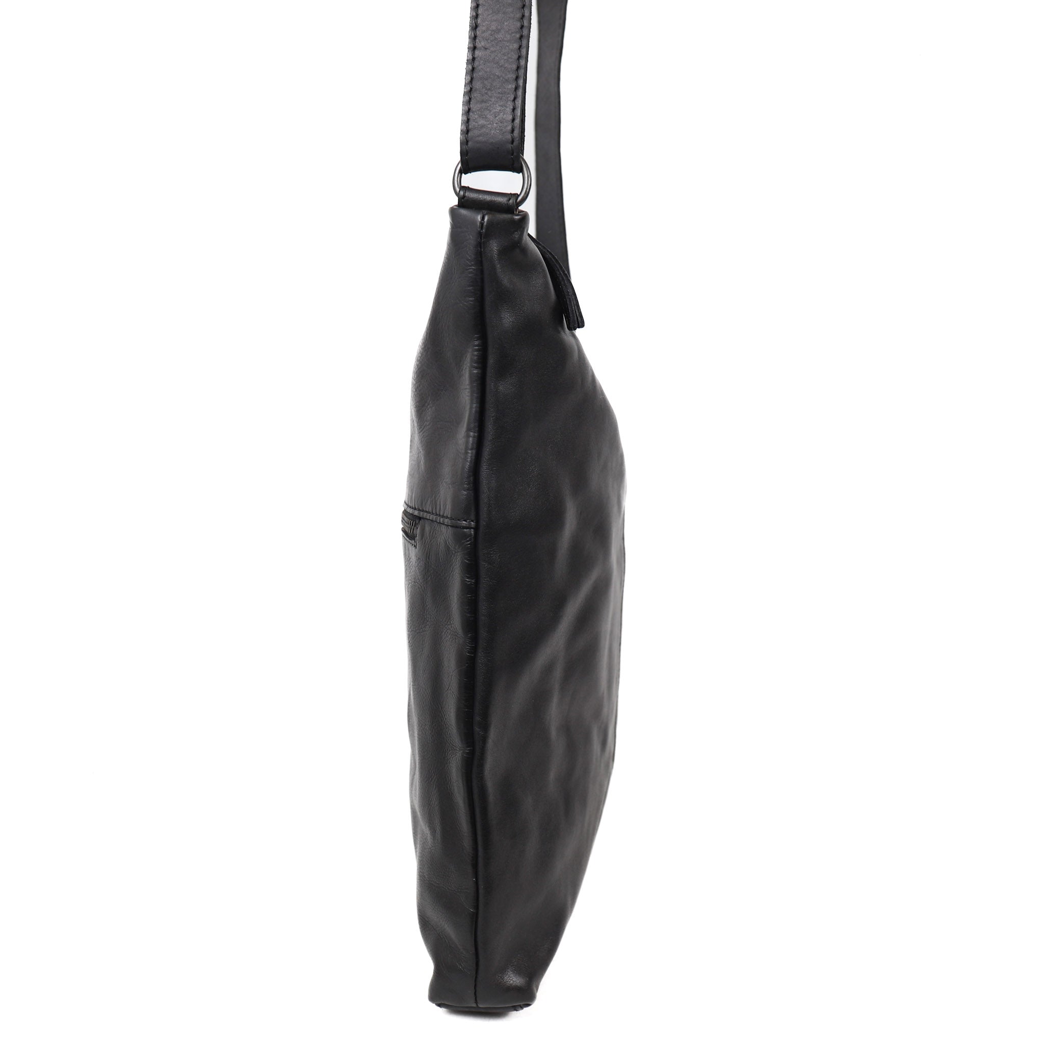 Asymmetrische Beuteltasche 'Jeanine' Schwarz