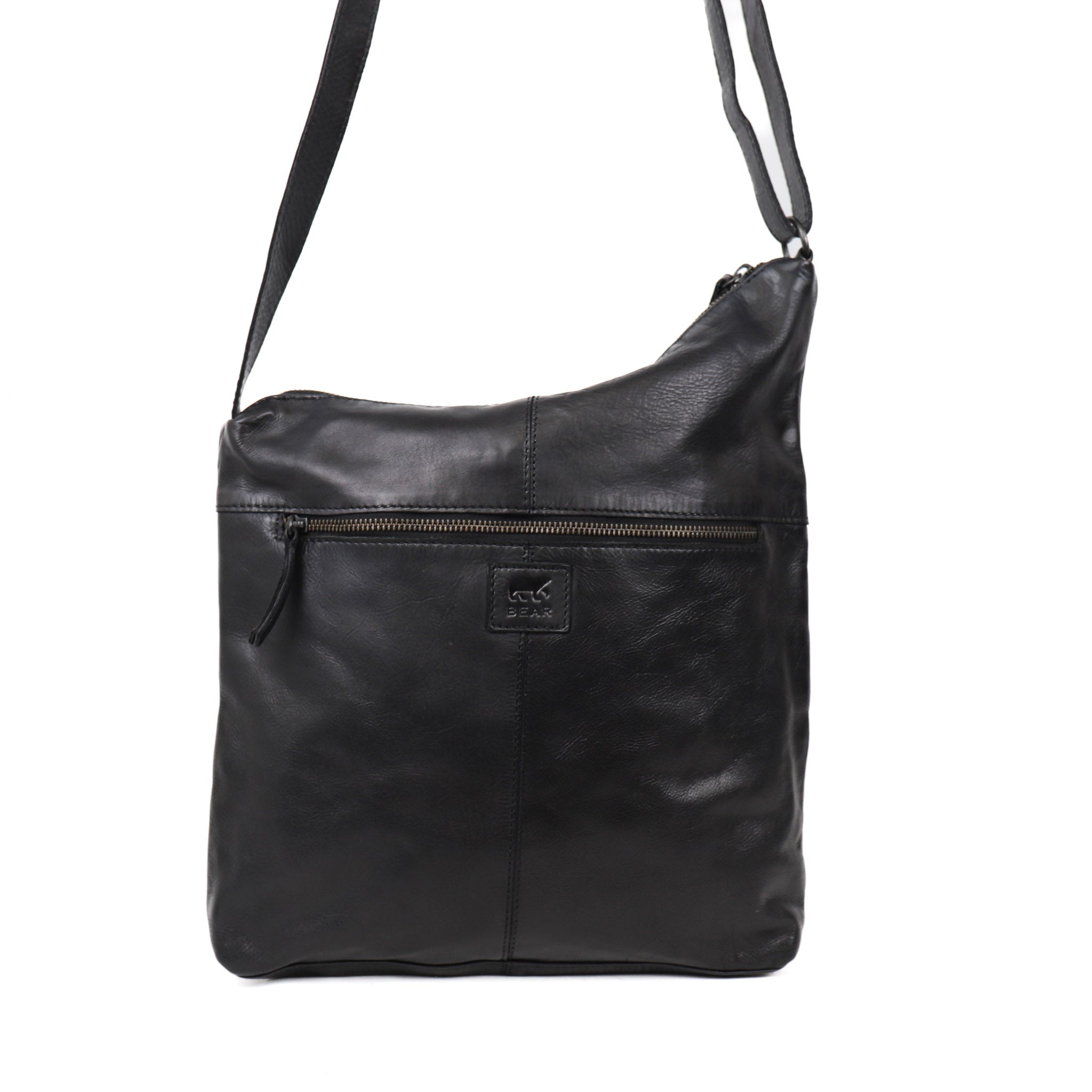 Asymmetrische Beuteltasche 'Jeanine' Schwarz