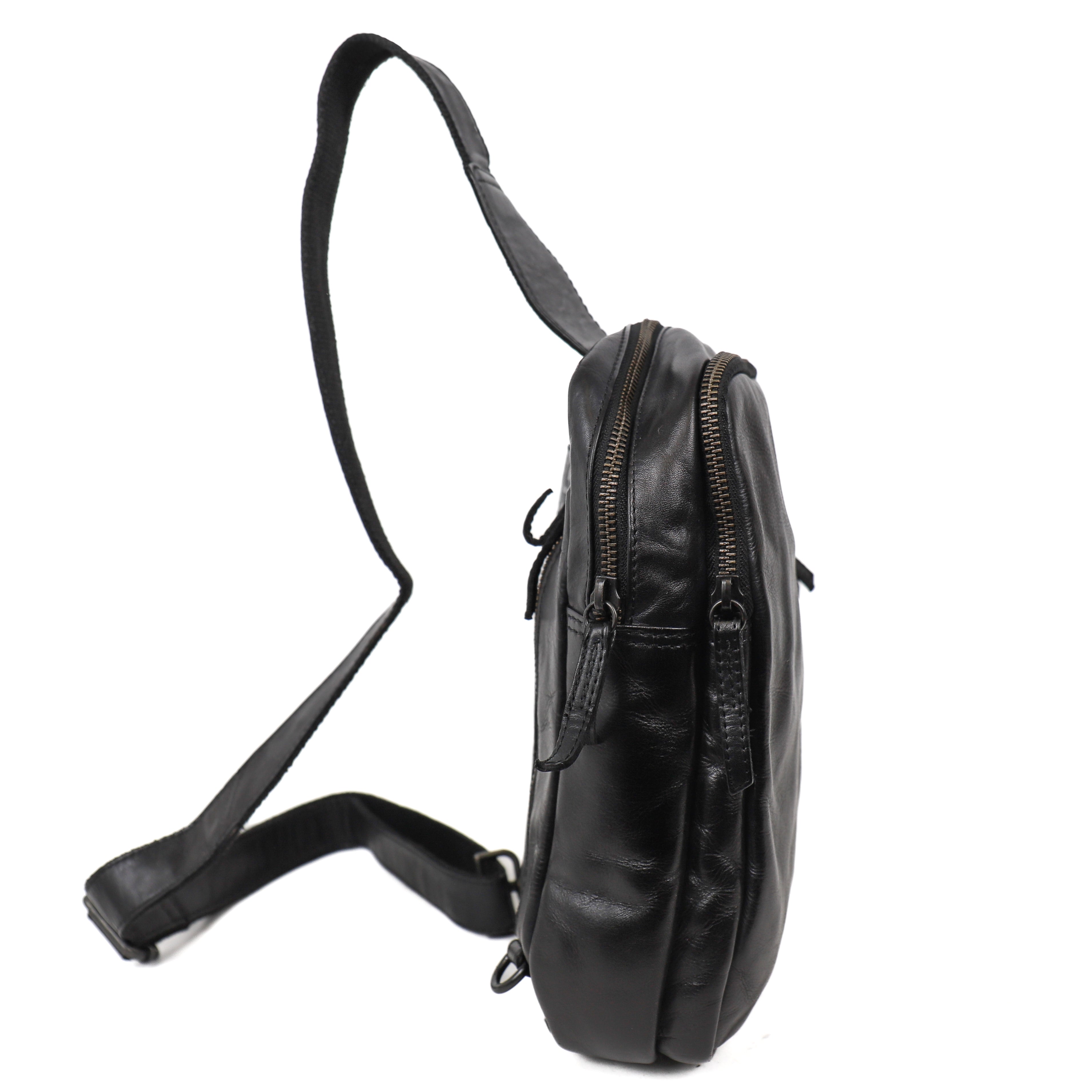 Crossbody Tasche 'Stefan' Schwarz