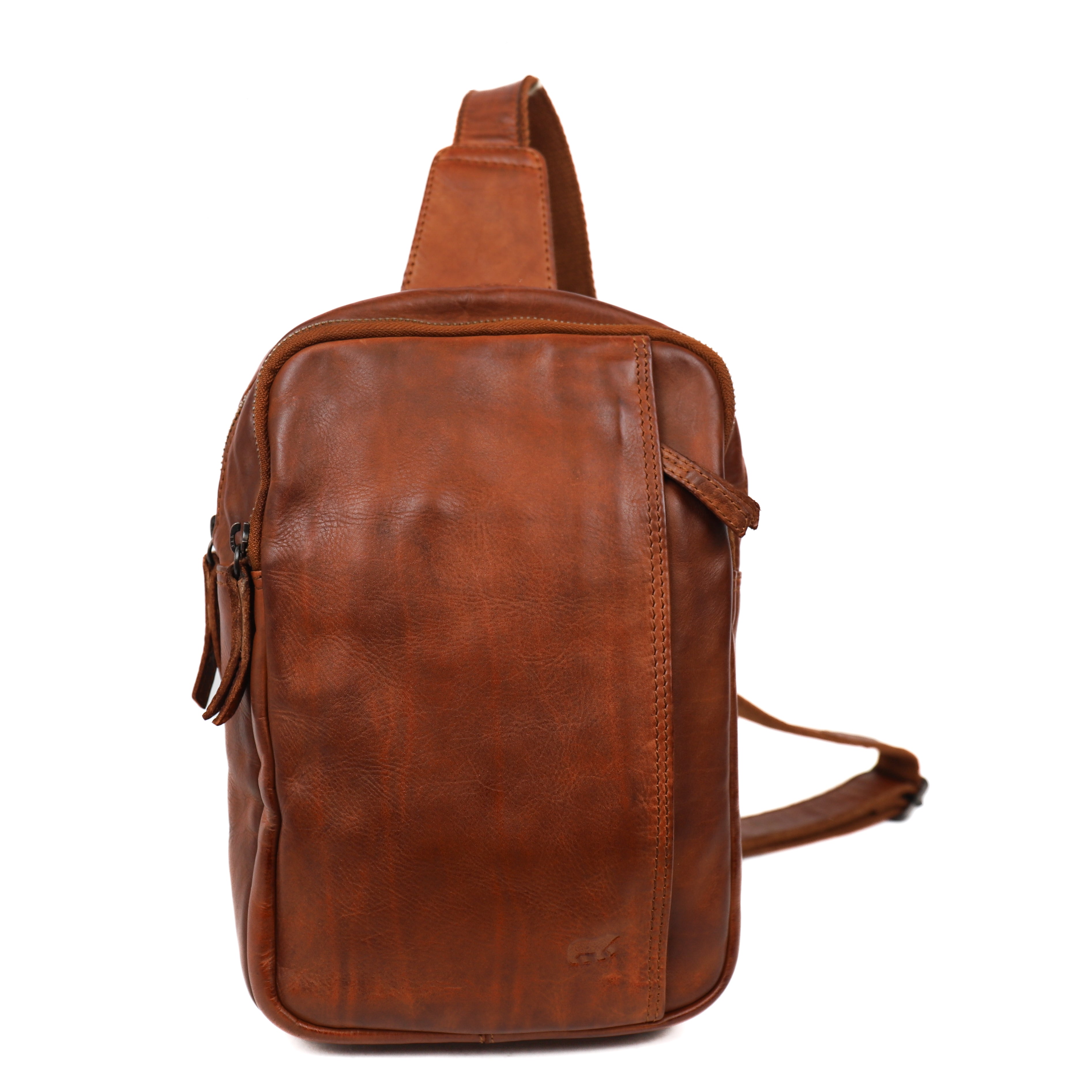 Crossbody Tasche 'Stefan' Cognac