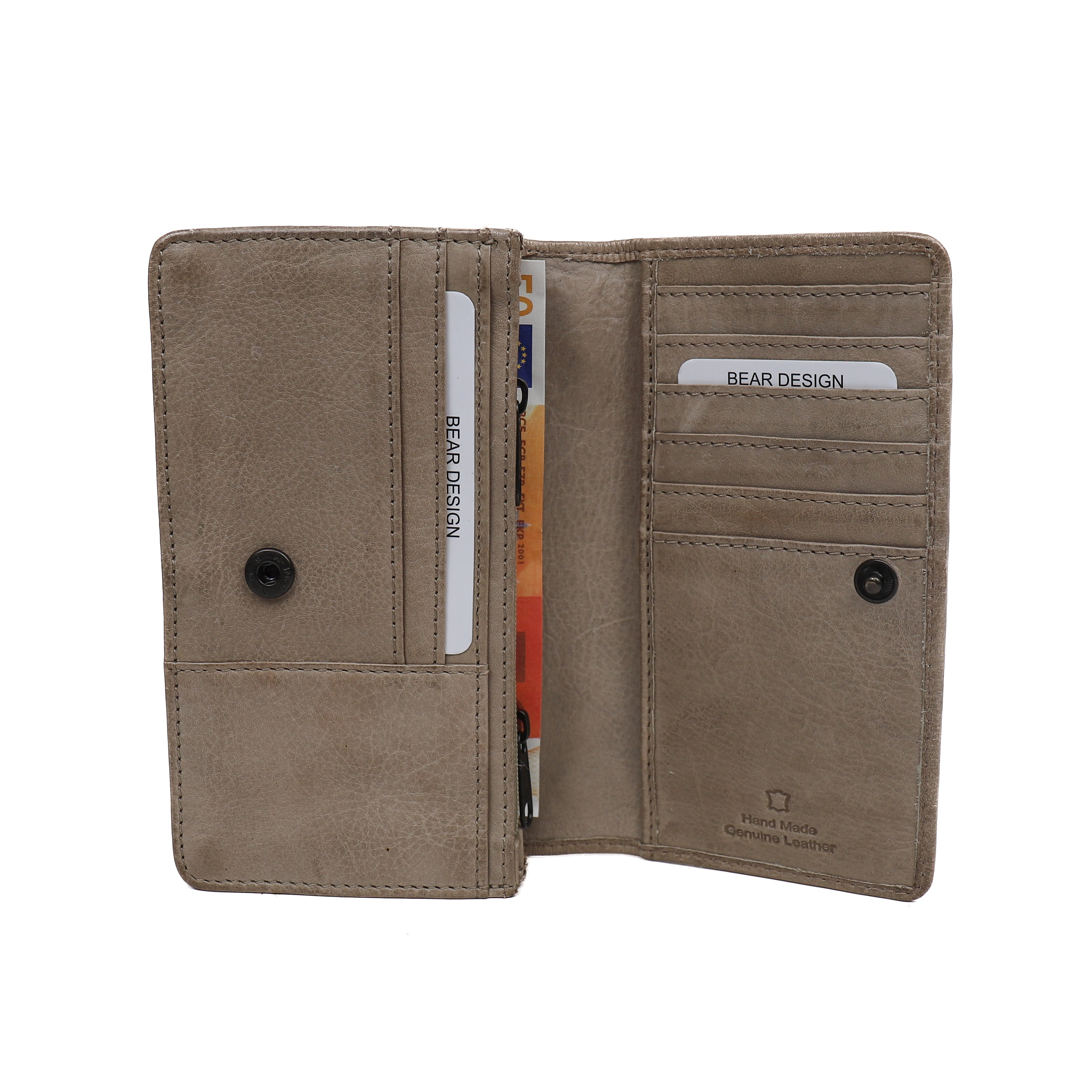 Geldbörse mit Überschlag 'Emma' Silver Mink