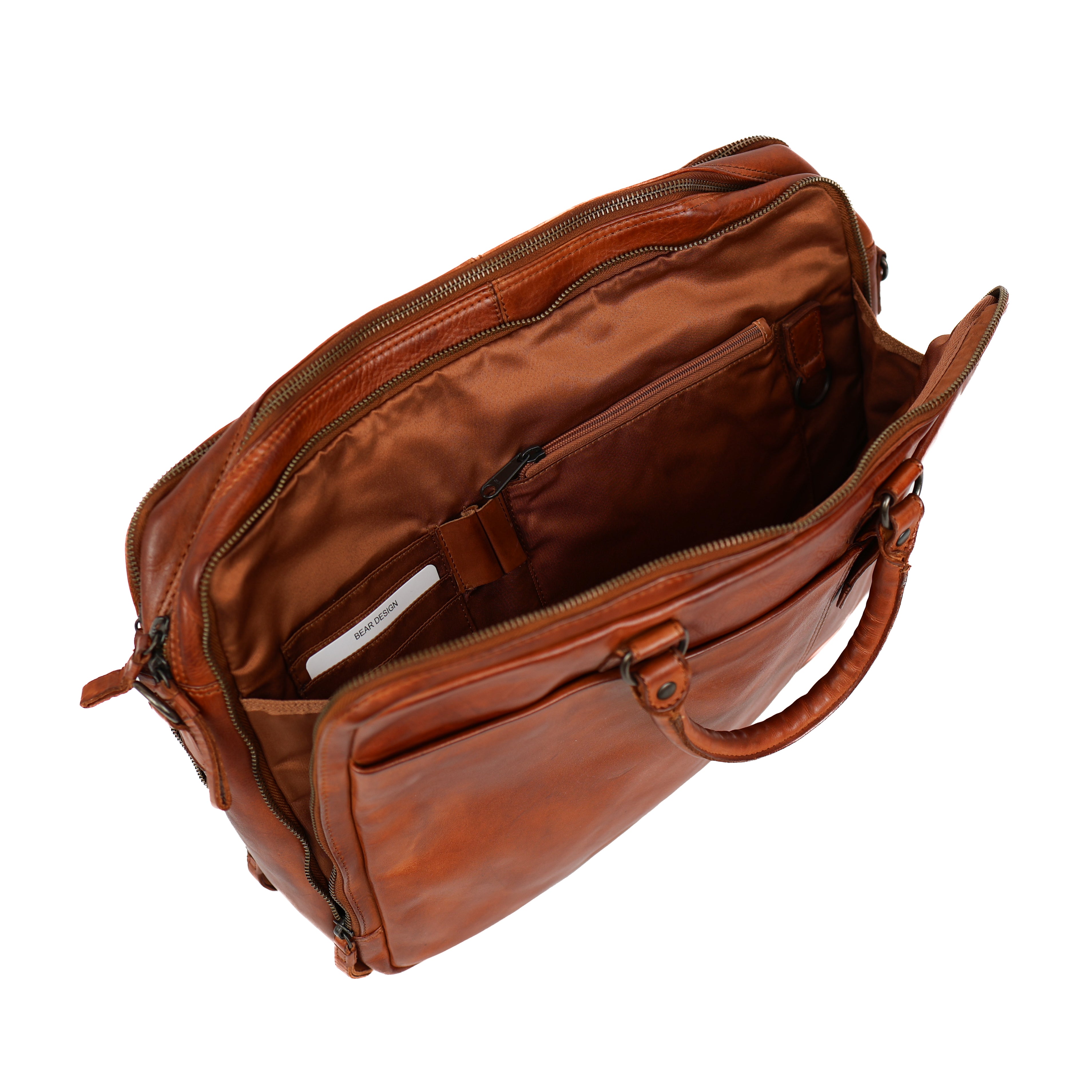 Laptop Tasche 'Silke' Cognac