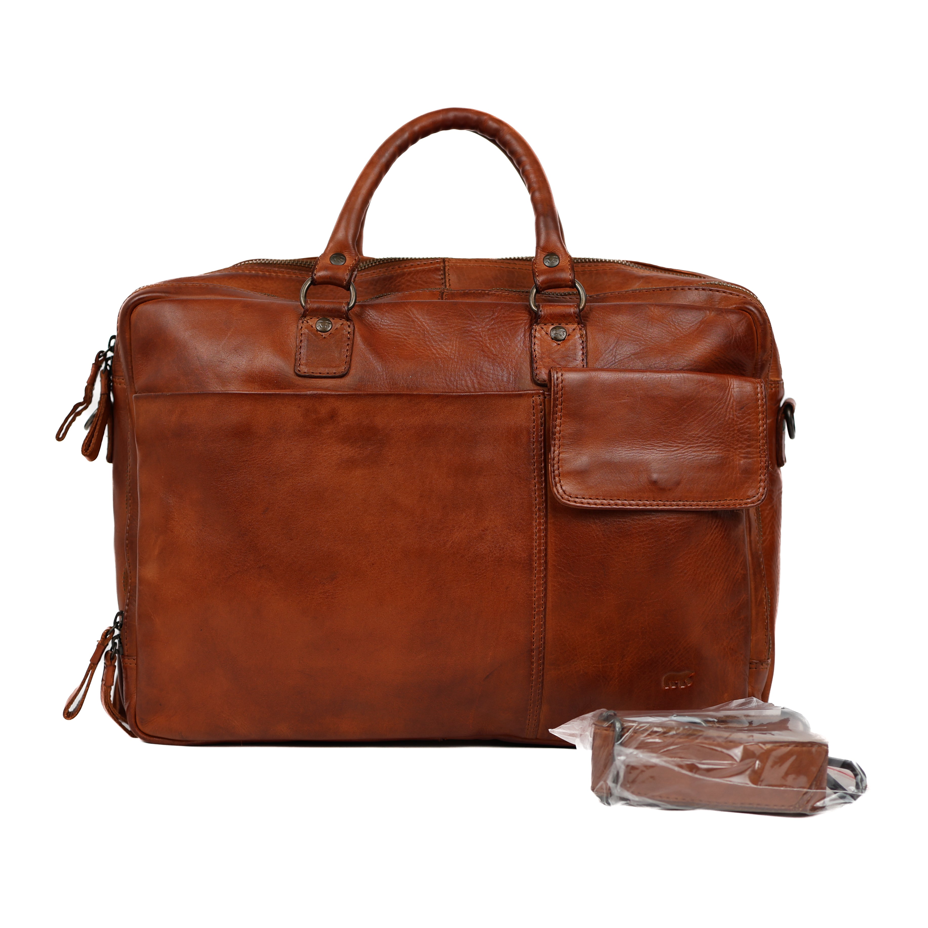 Laptop Tasche 'Silke' Cognac