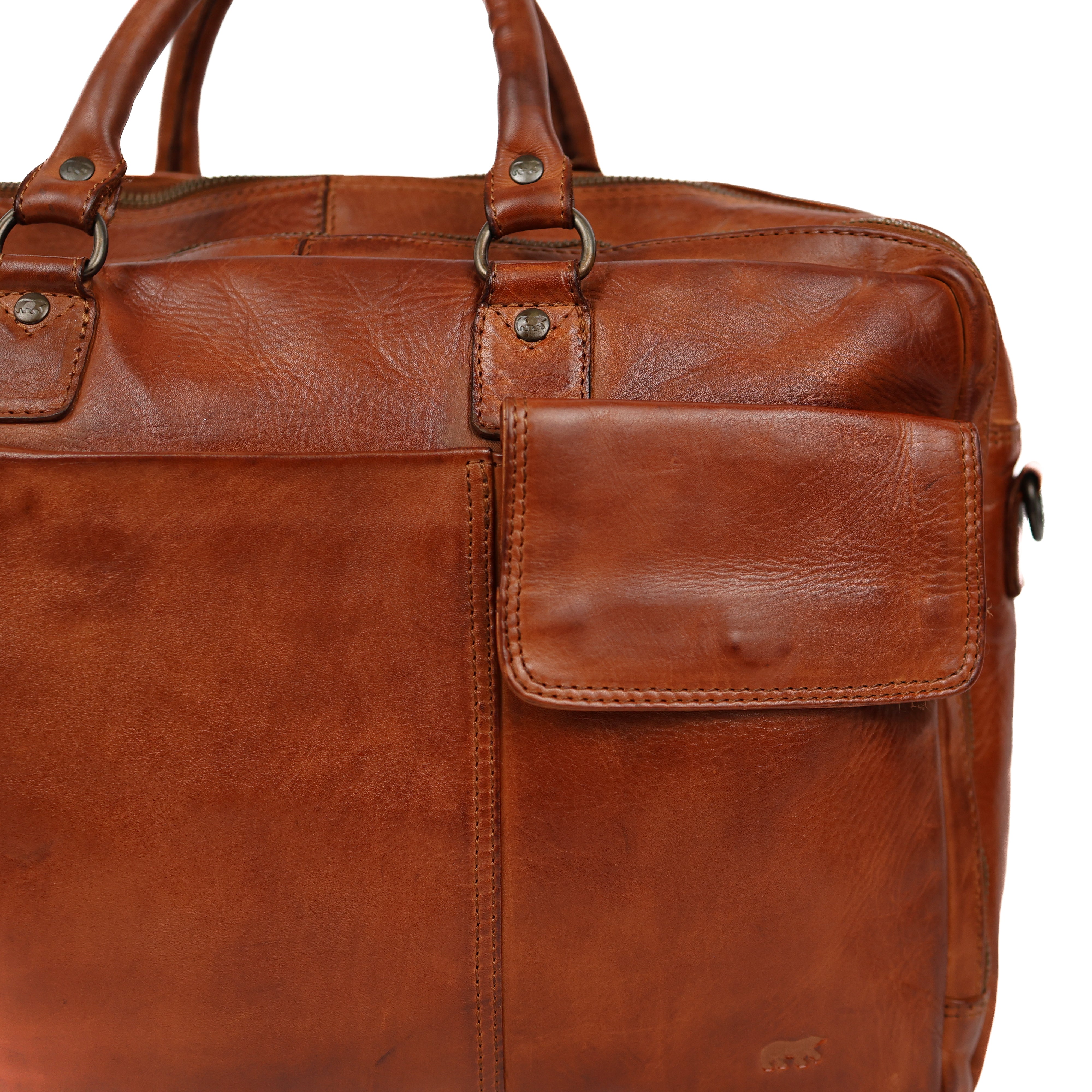 Laptop Tasche 'Silke' Cognac