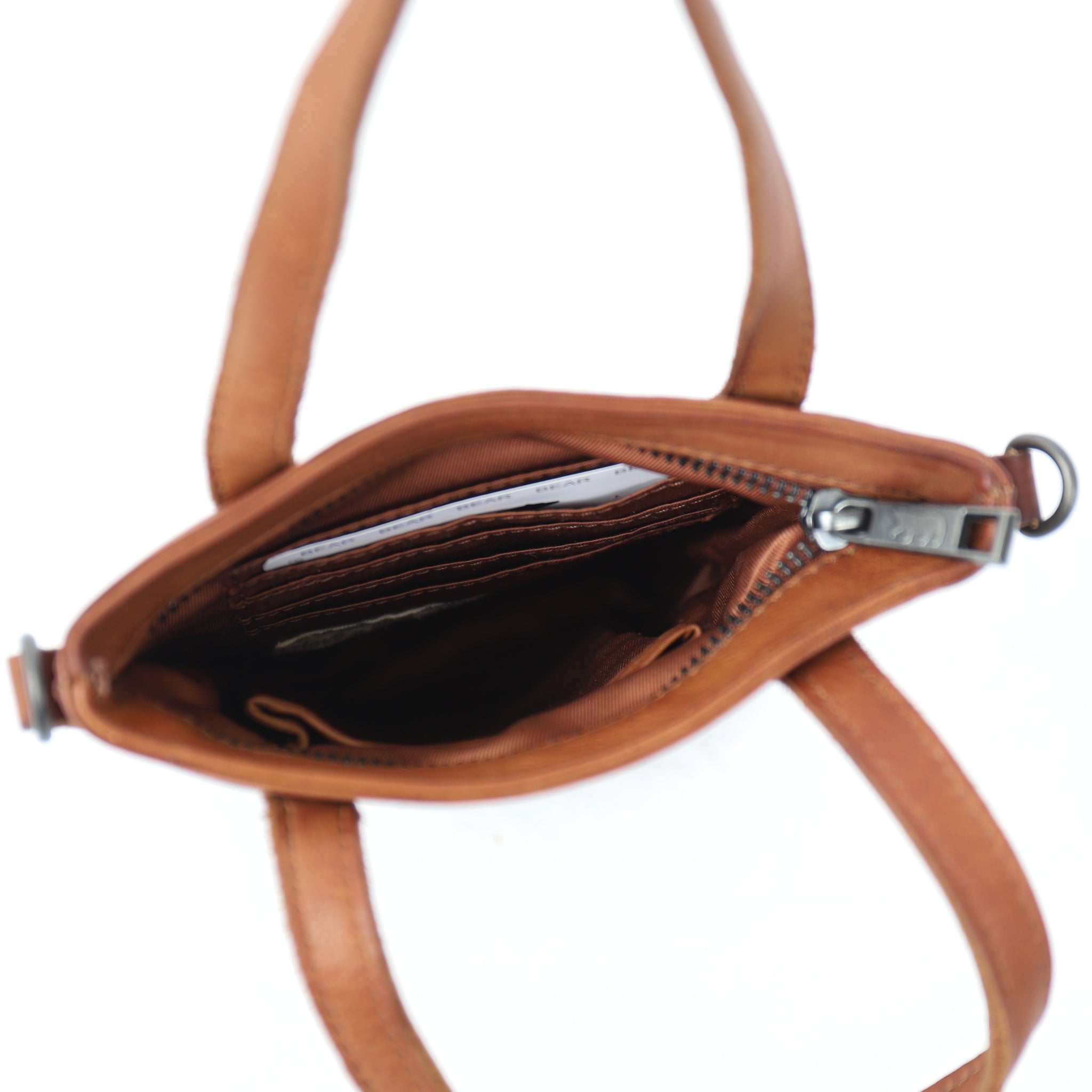 Kleine Hand-/Umhängetasche 'Bella' Cognac