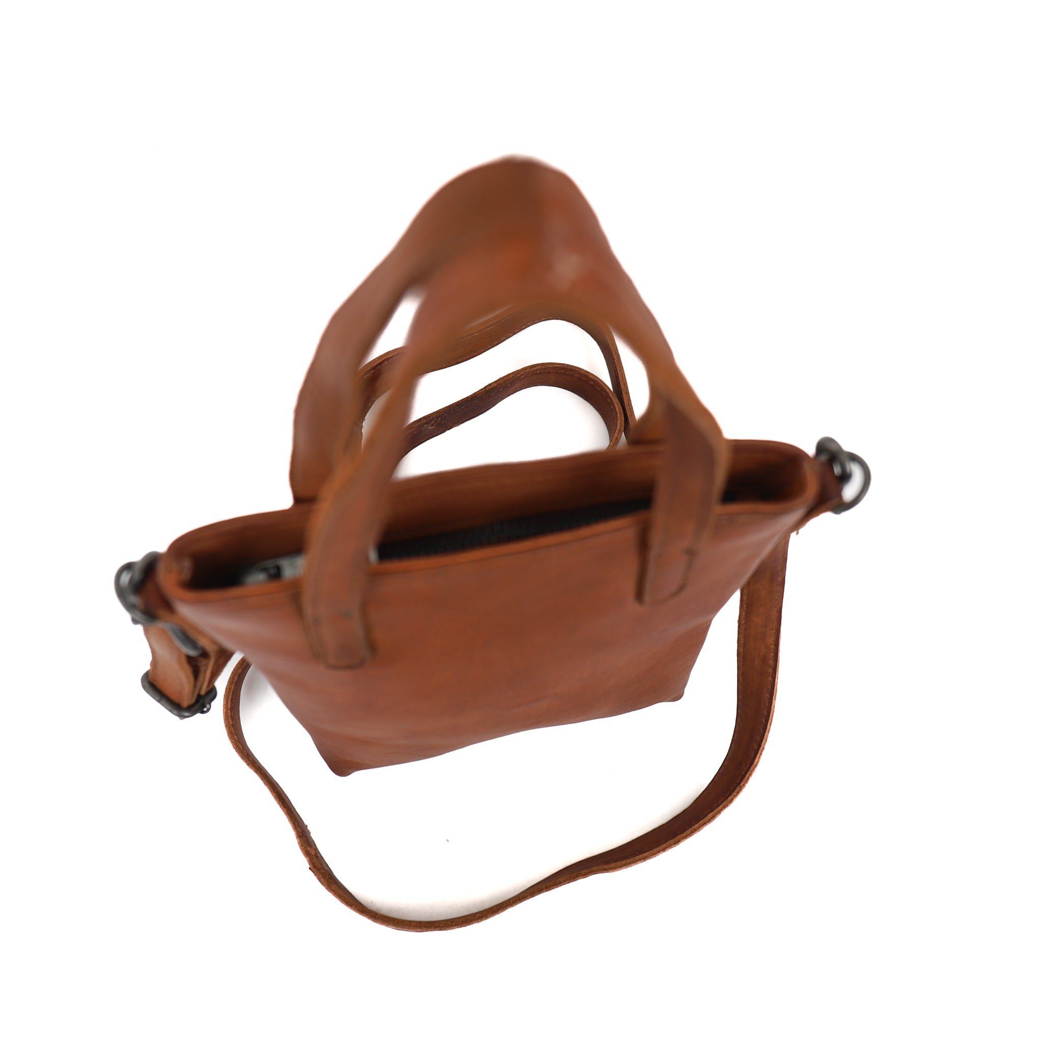 Kleine Hand-/Umhängetasche 'Bella' Cognac