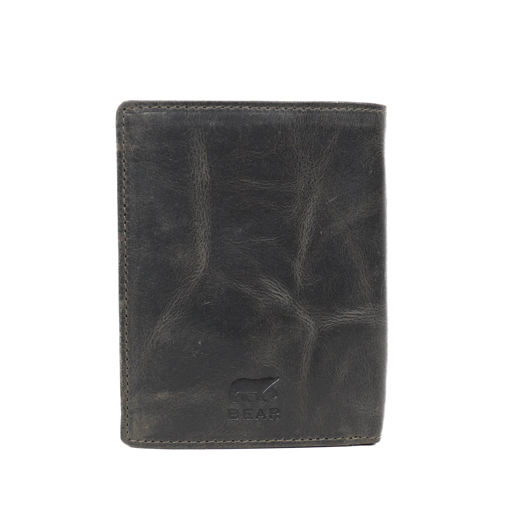 Hoge billfold 'Klaas' vintage grijs