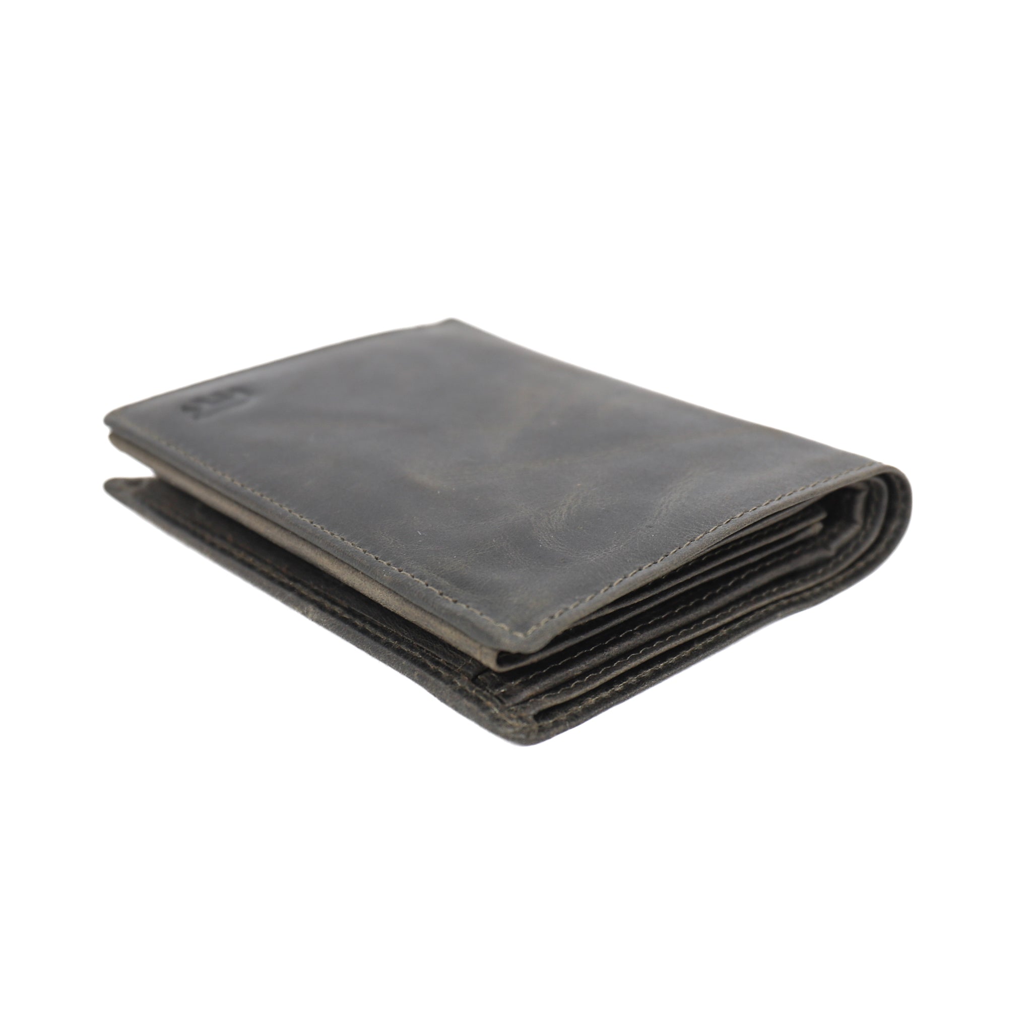 Hoge billfold 'Klaas' vintage grijs