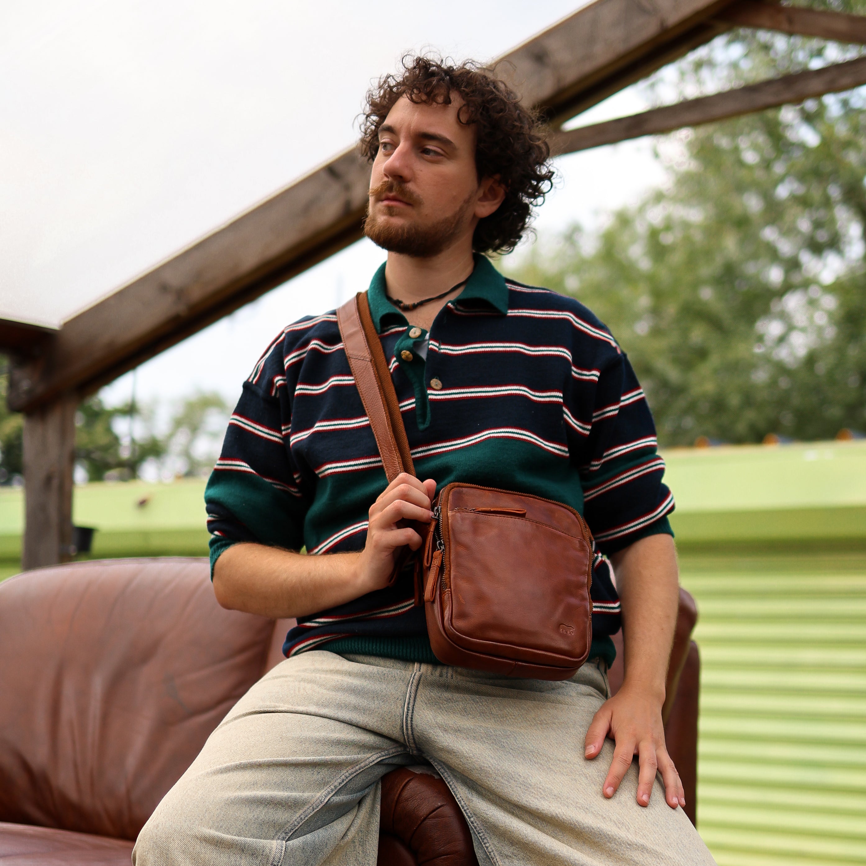 Crossbody/Reisetasche 'Renny' Cognac