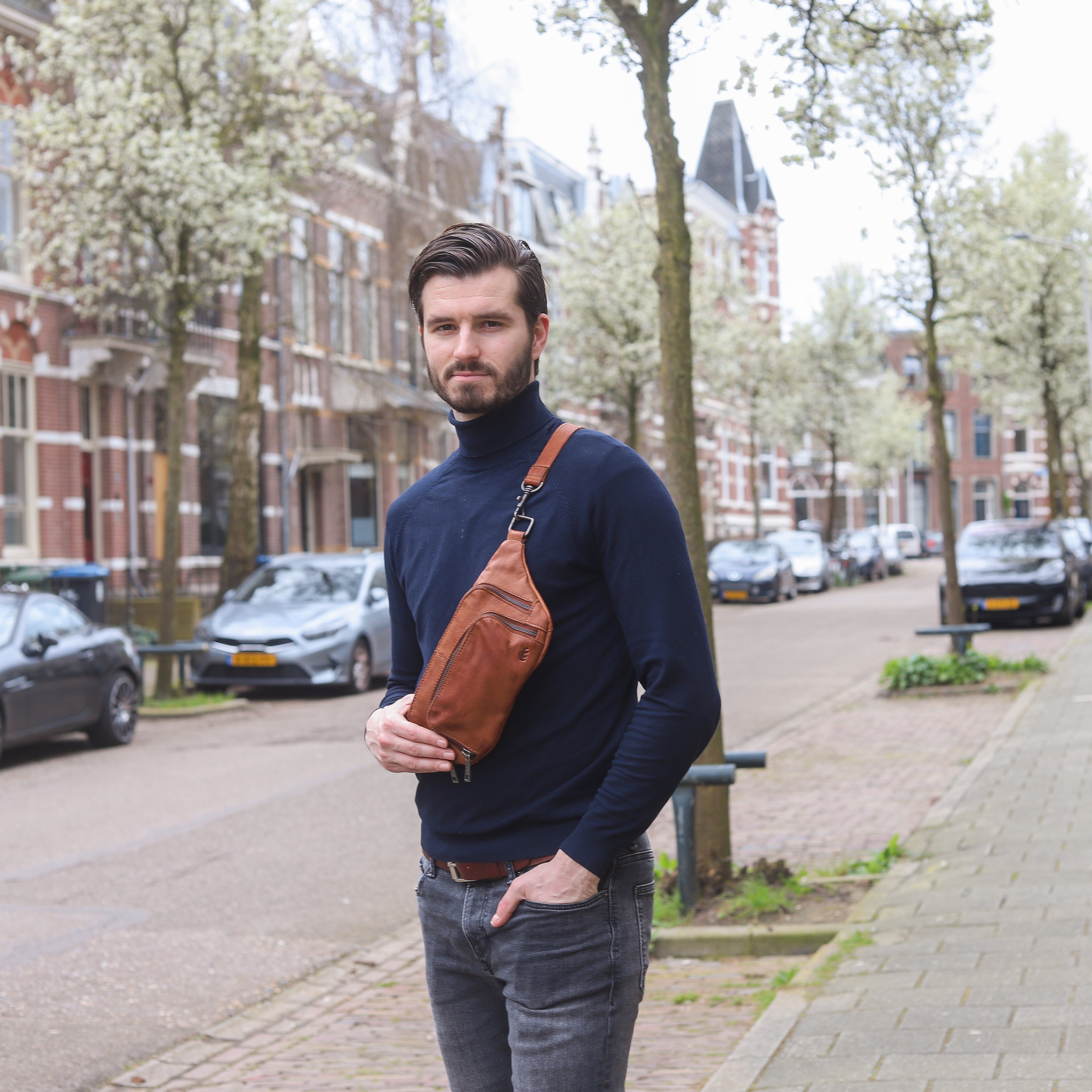 Gürteltasche 'Jochem' Cognac