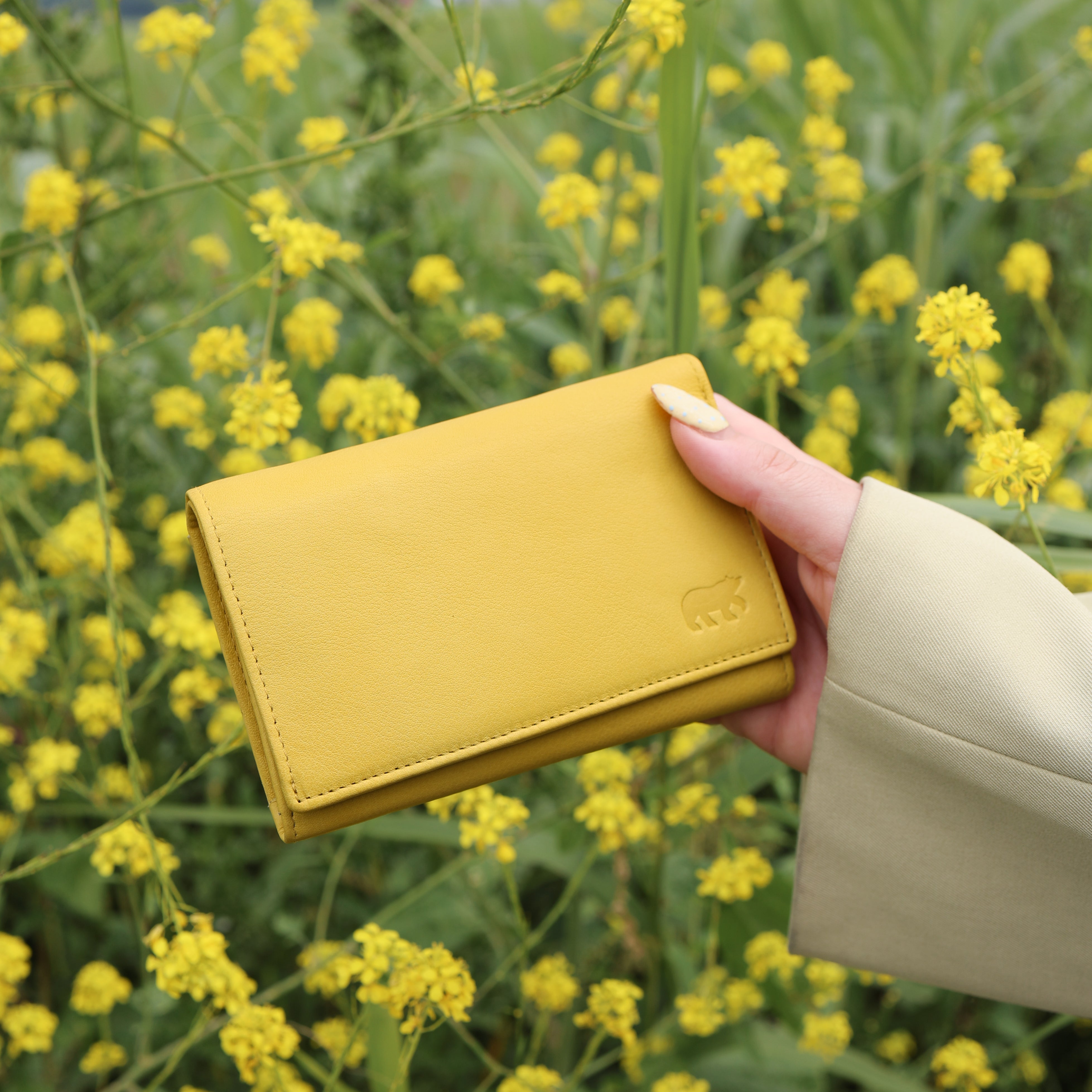 RFID Geldbörse mit Überschlag 'Sweety' Butter Yellow