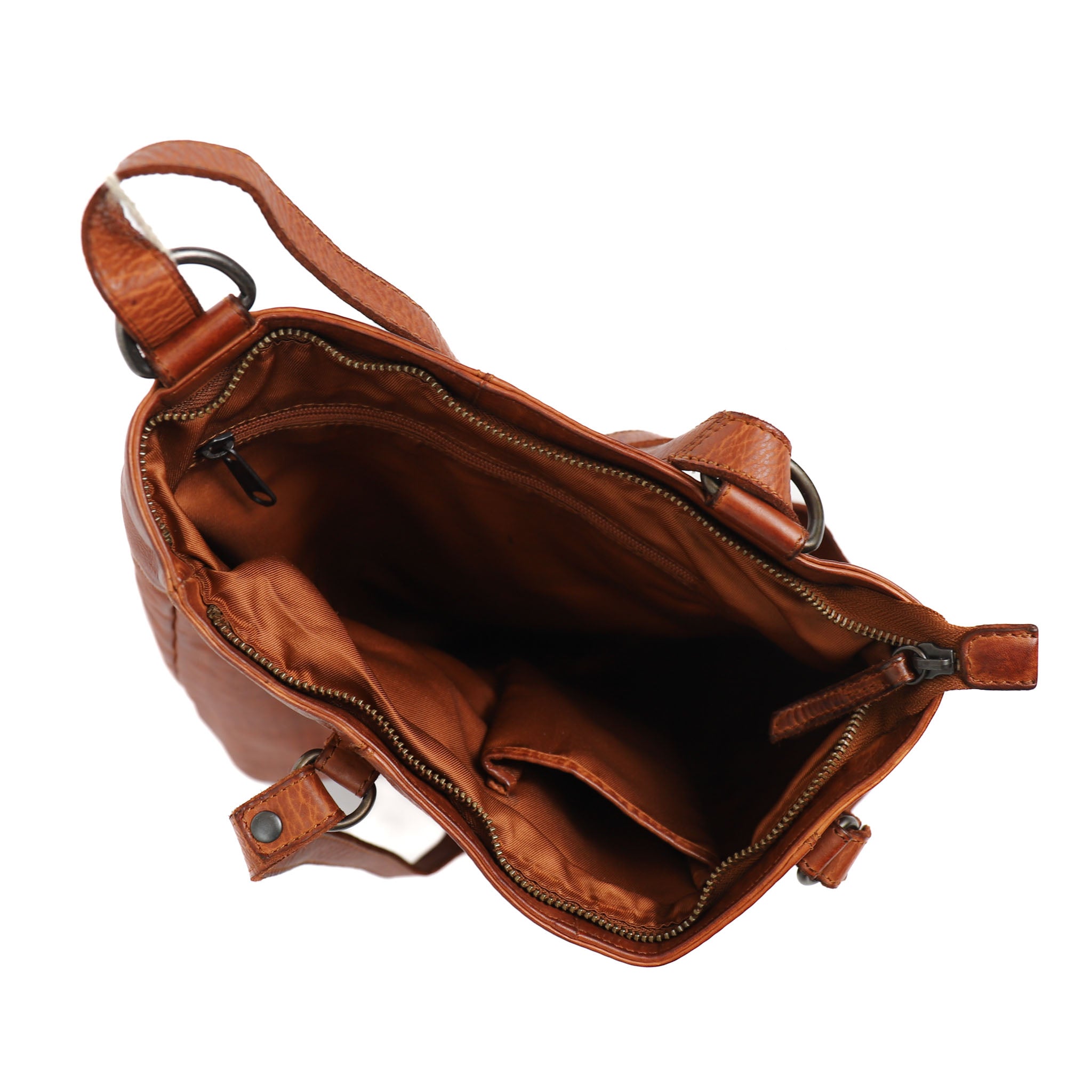 Rucksack/Umhängetasche 'Sandy' L Cognac