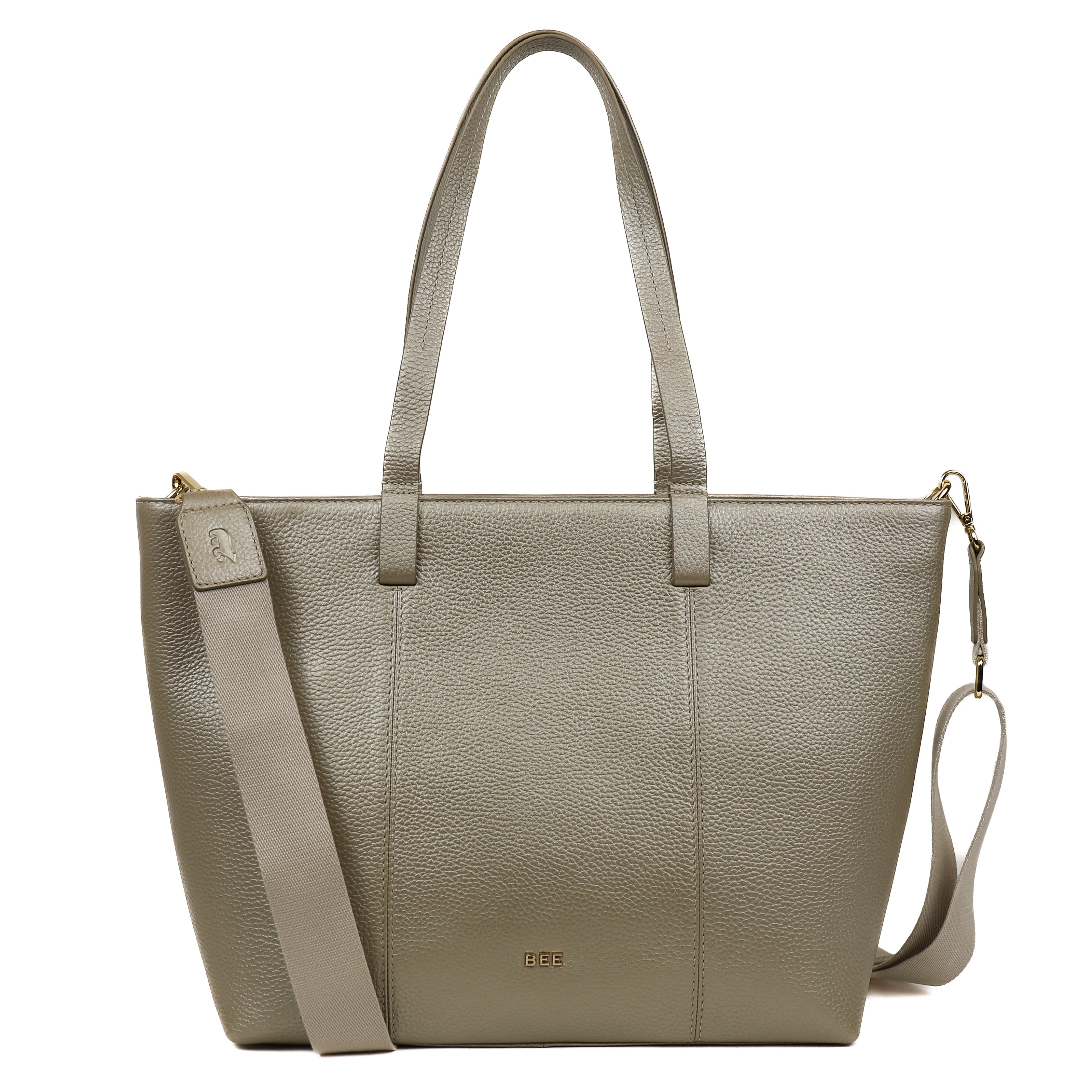 Großer Shopper 'Maya' Metallic Gold