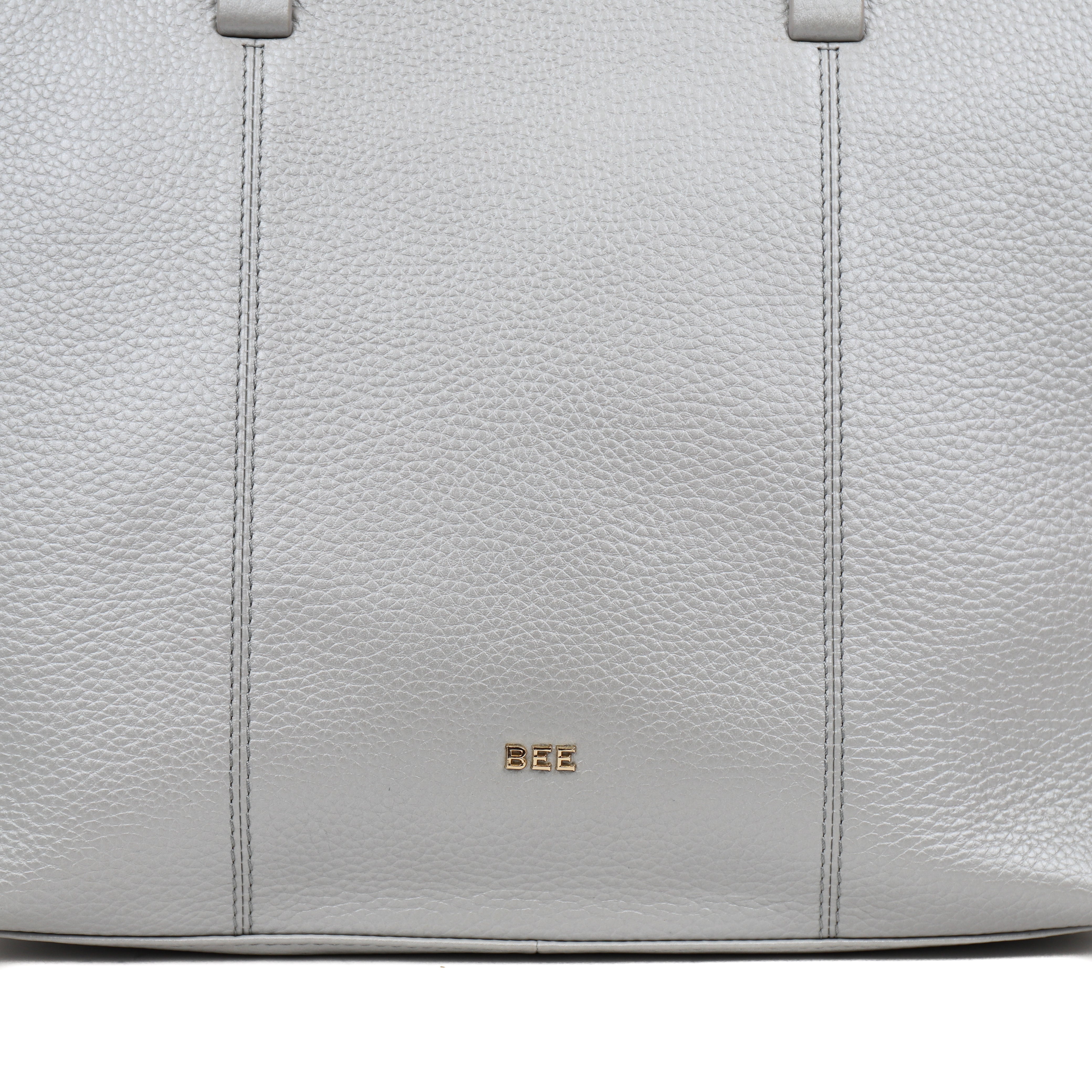 Großer Shopper 'Maya' Metallic Silver