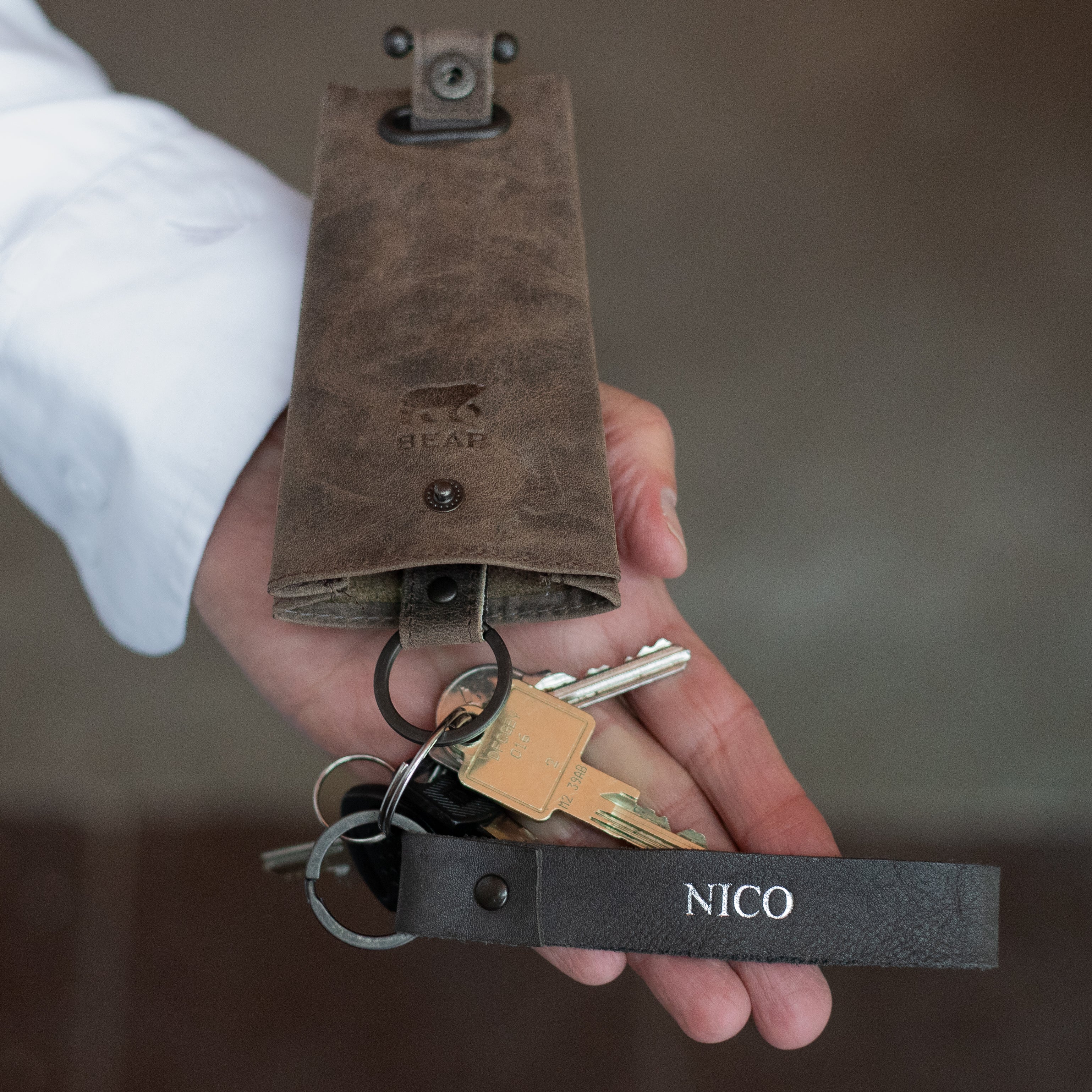 Uhr-Schlüsselanhänger 'Pablo' schwarz - FR 7791