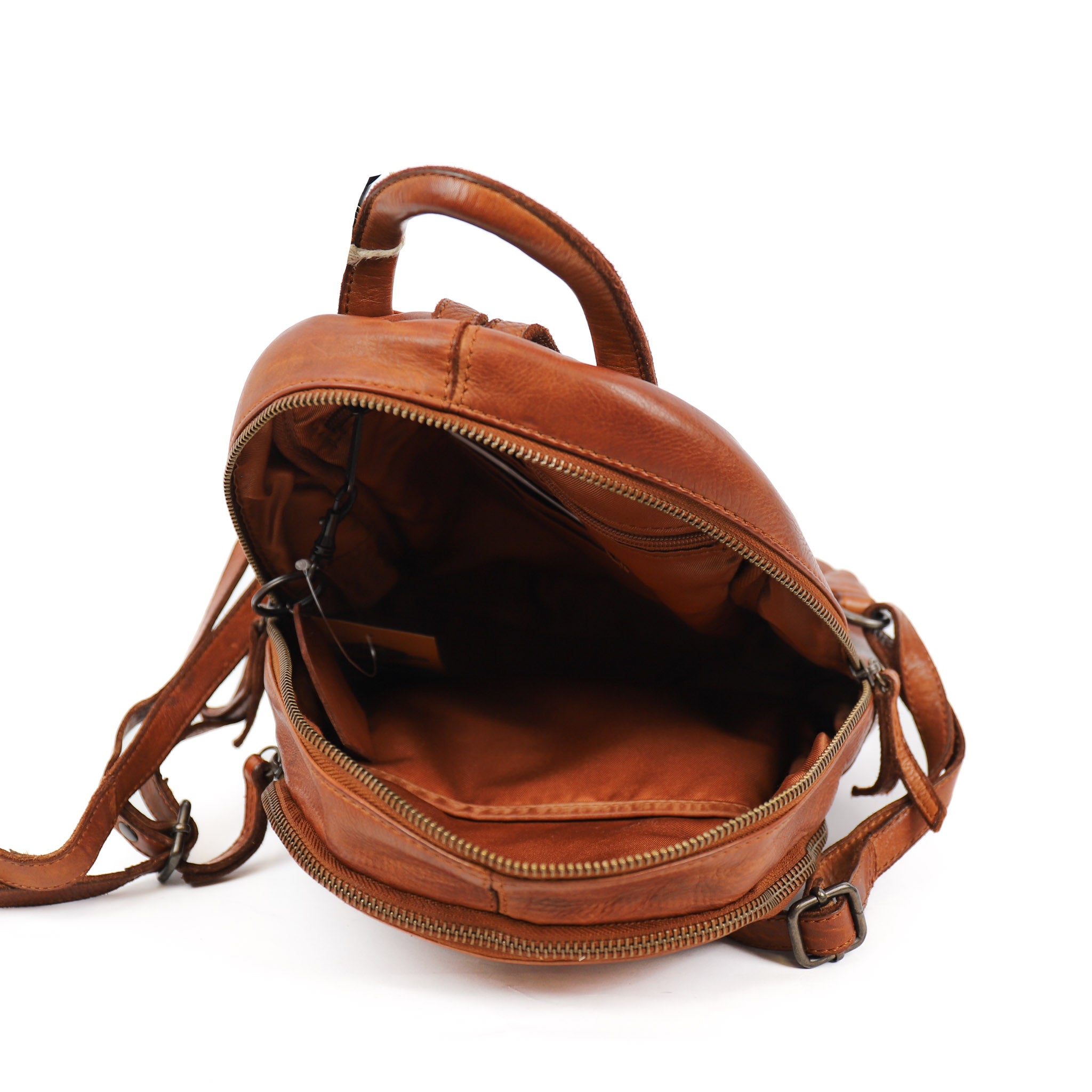 Kleiner Rucksack 'Kim' Cognac