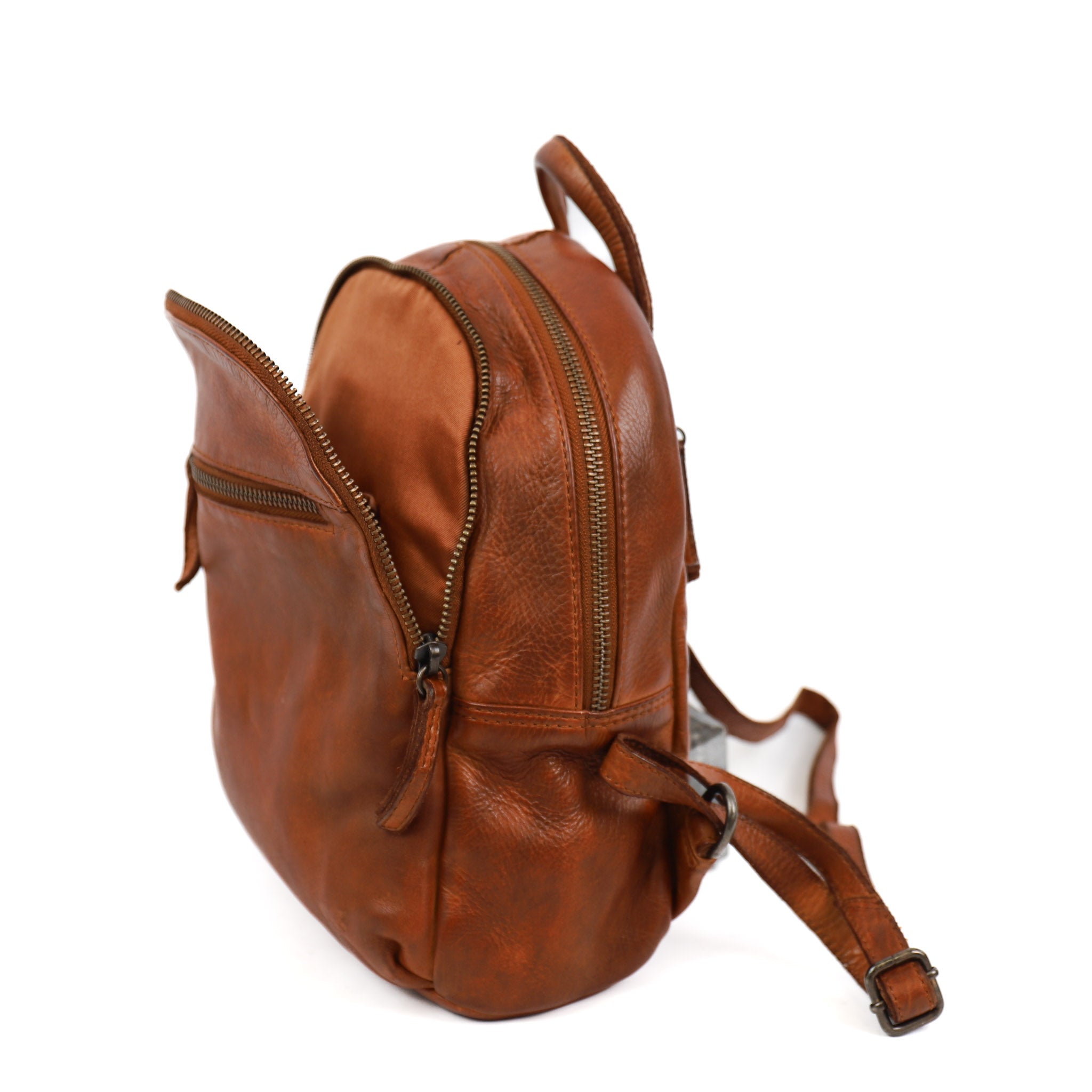 Kleiner Rucksack 'Kim' Cognac