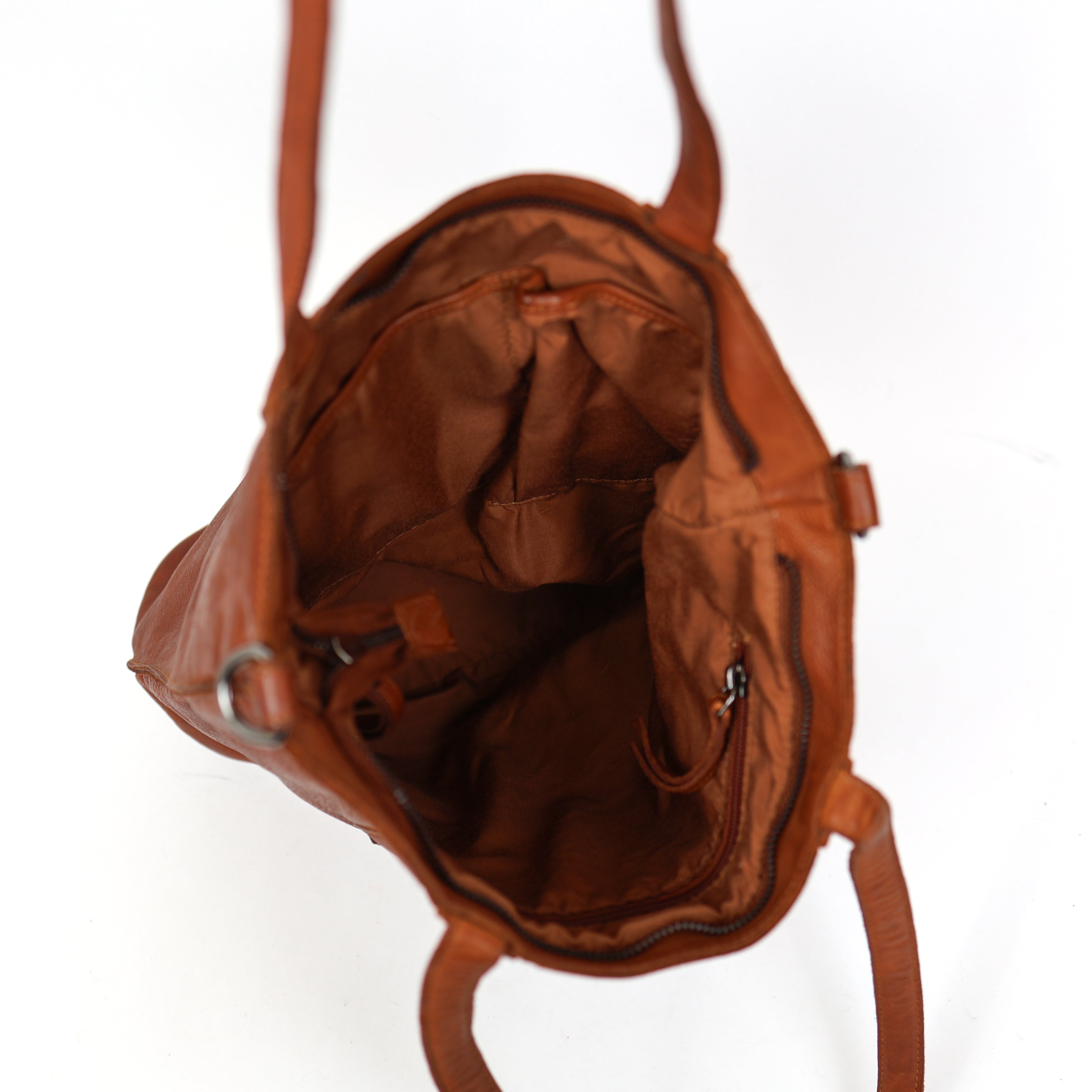 Hand-/Umhängetasche 'Liz' Cognac