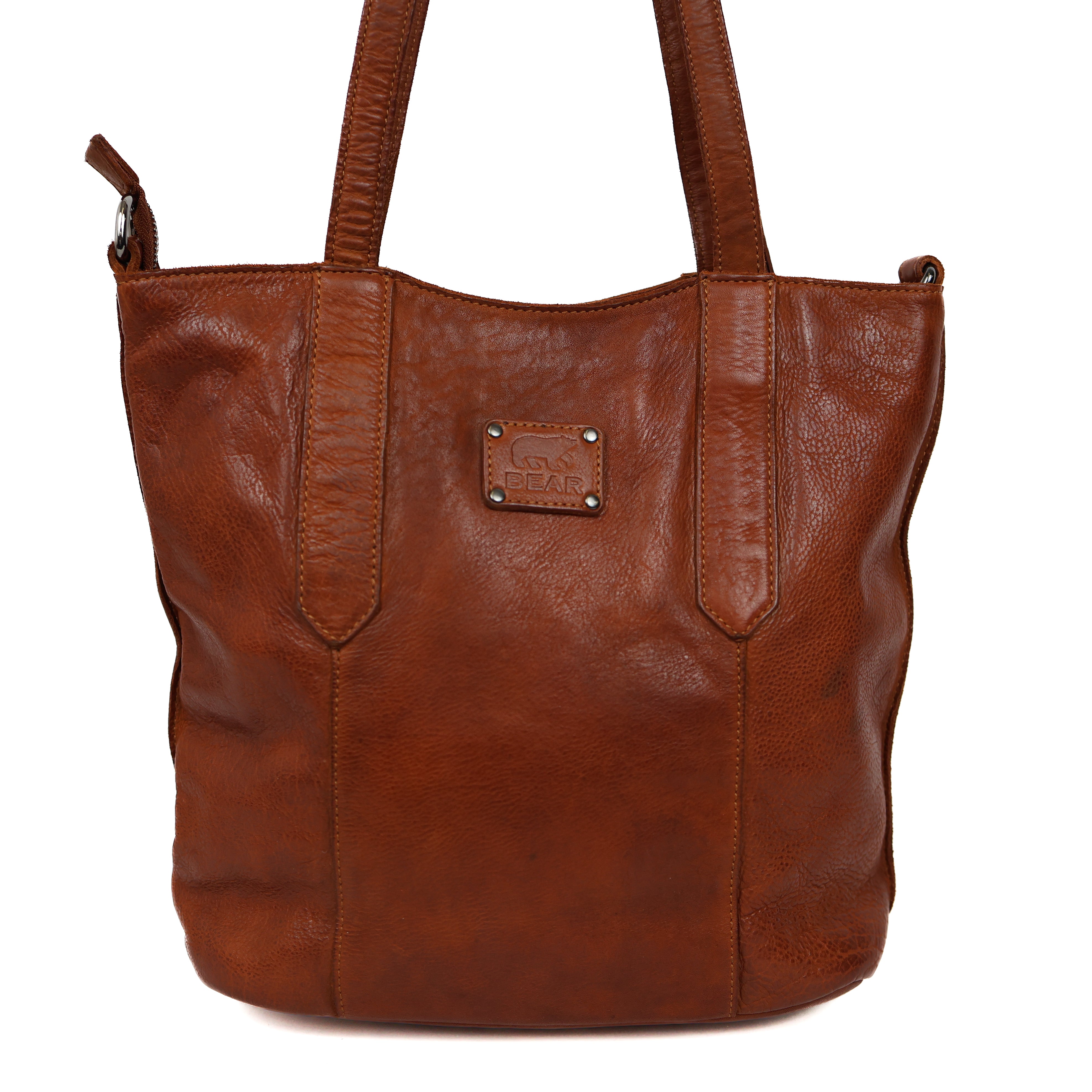 Hand-/Umhängetasche 'Liz' Cognac