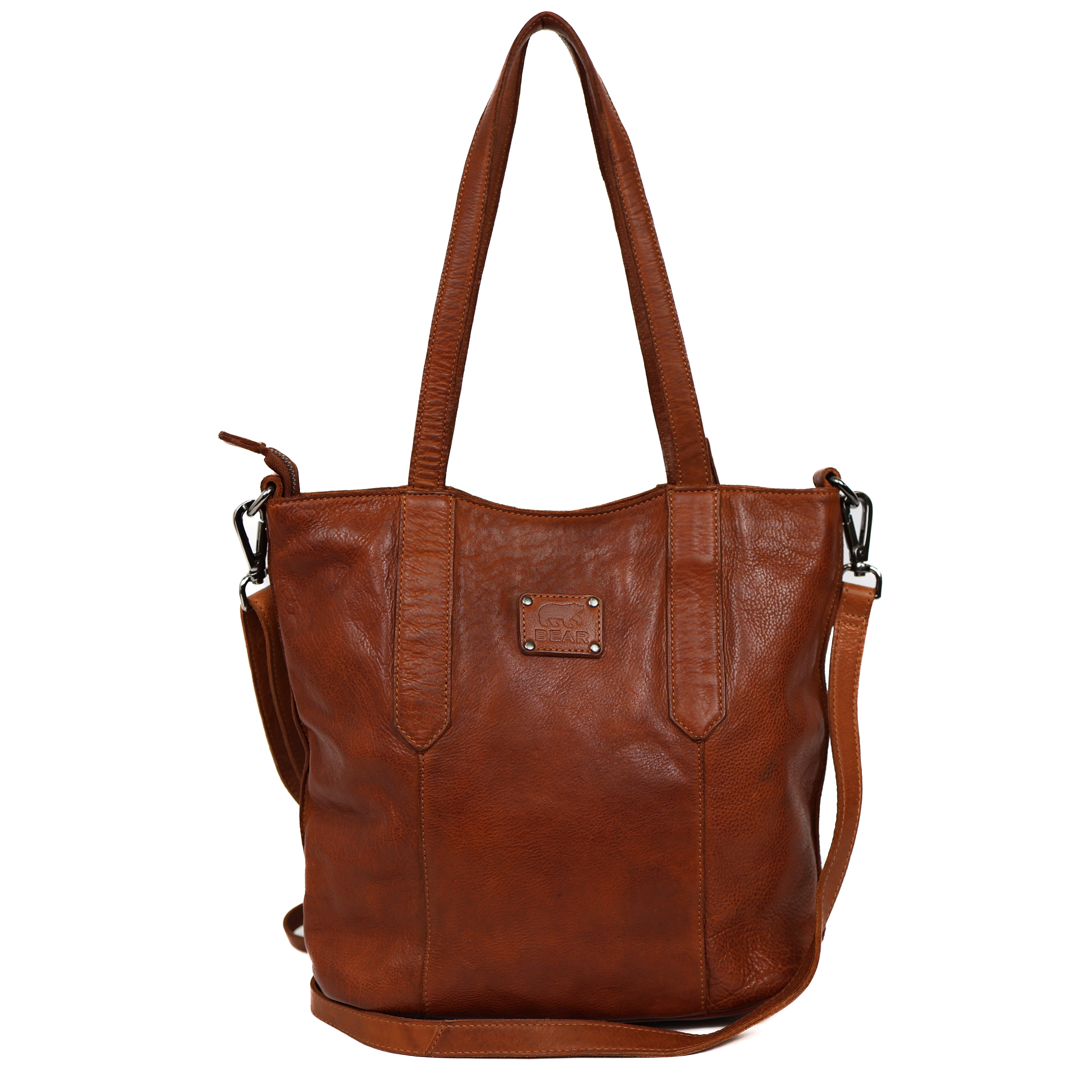 Hand-/Umhängetasche 'Liz' Cognac