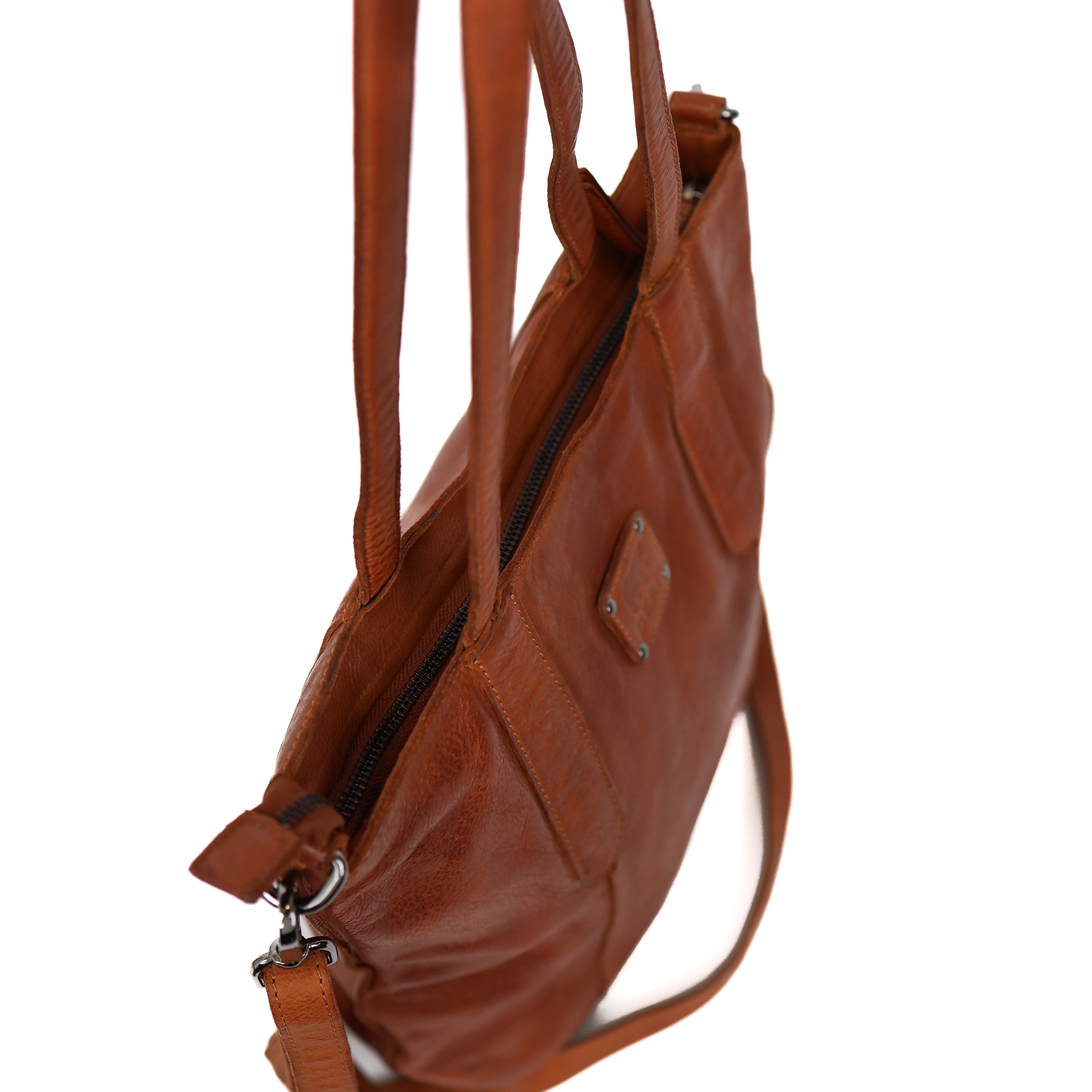 Hand-/Umhängetasche 'Liz' Cognac