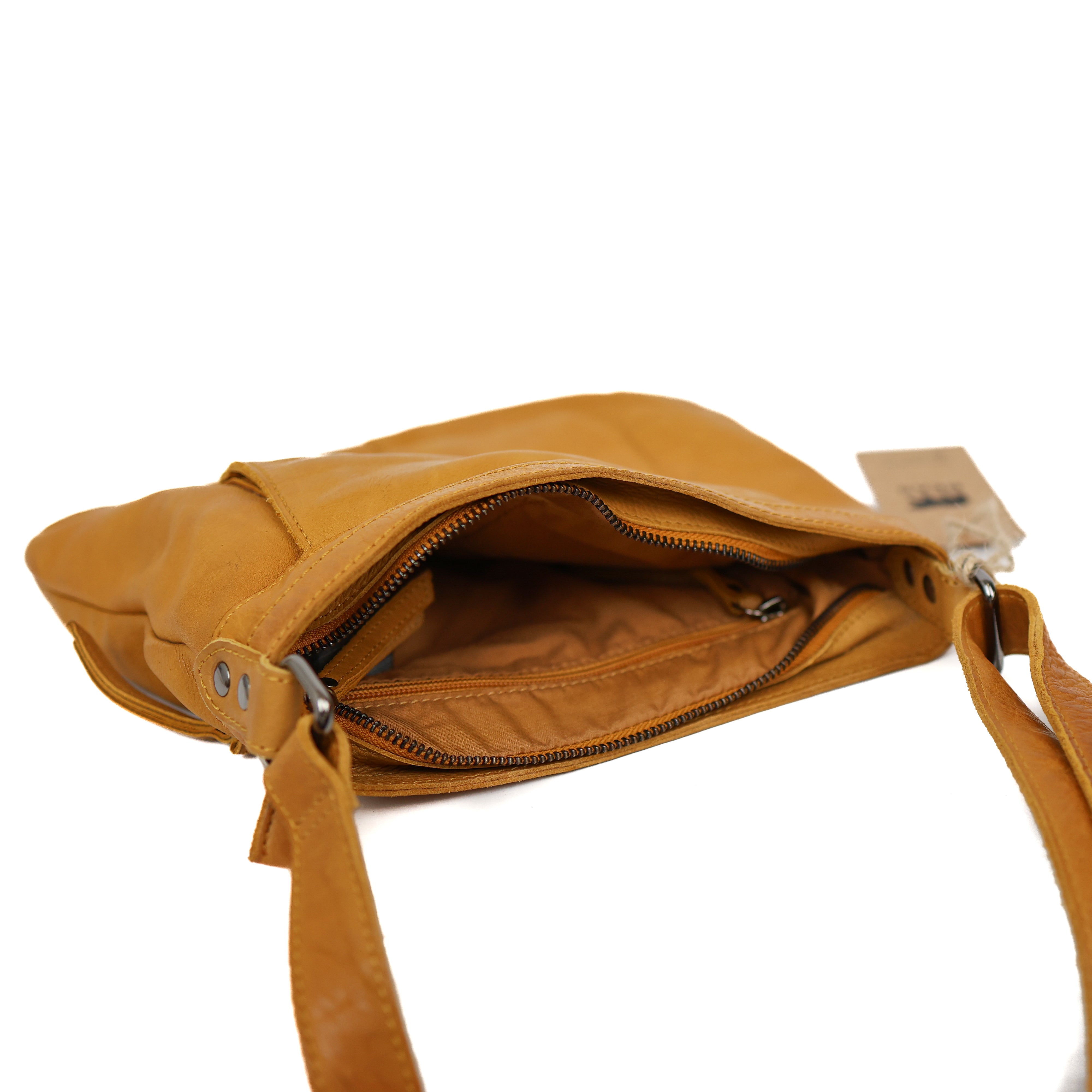 Umhängetasche mit Fronttasche 'Merle' Gelb