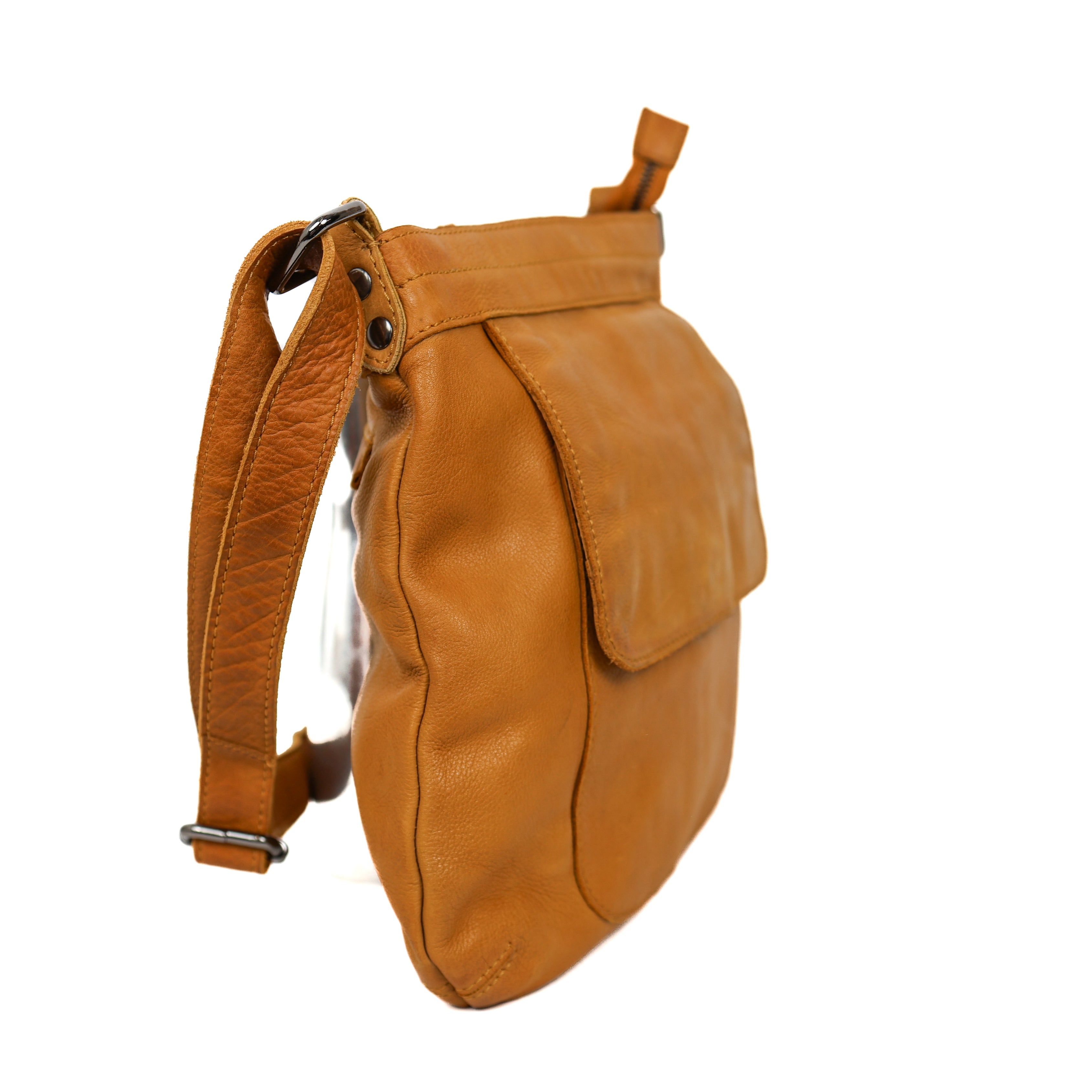 Umhängetasche mit Fronttasche 'Merle' Gelb