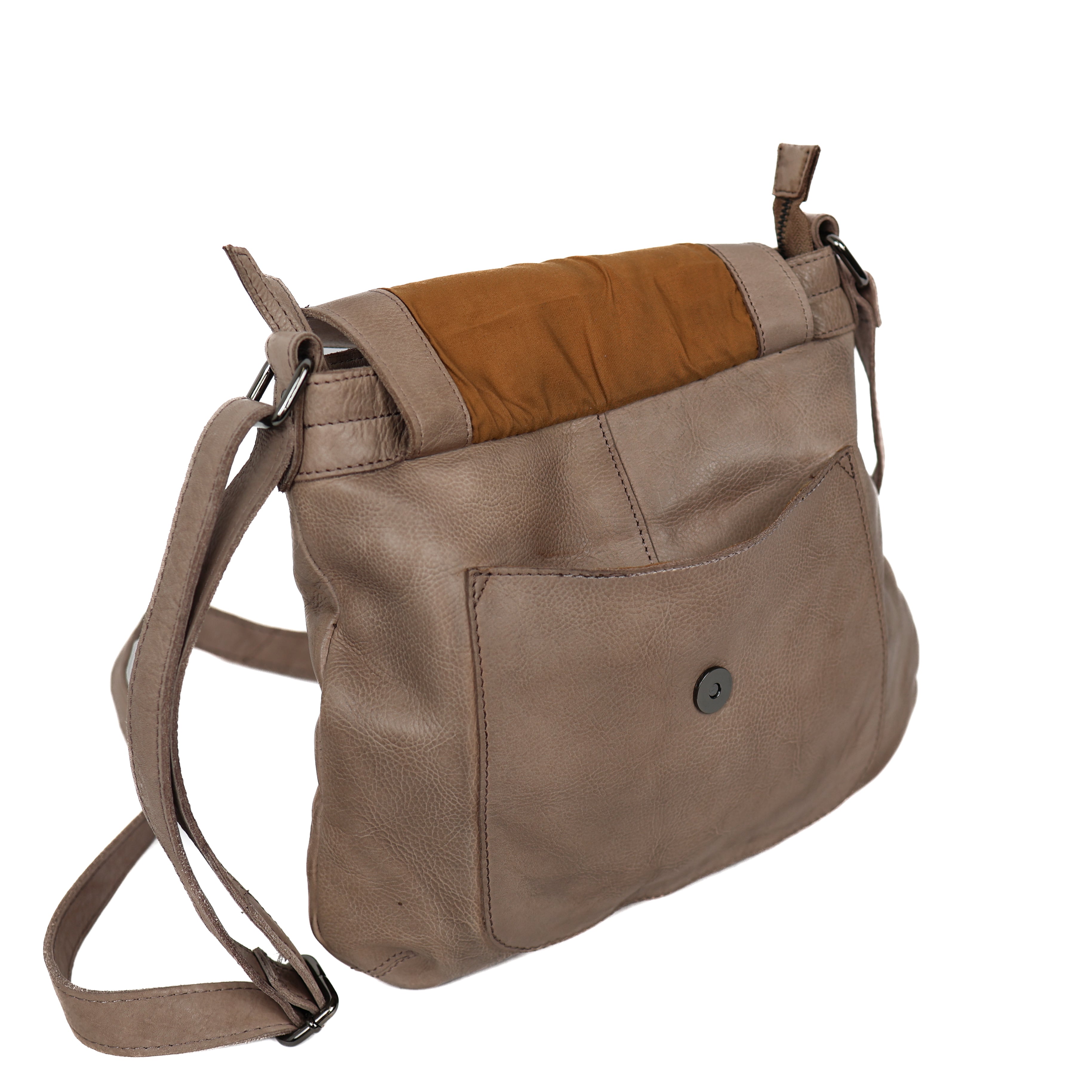 Umhängetasche mit Fronttasche 'Merle' Taupe
