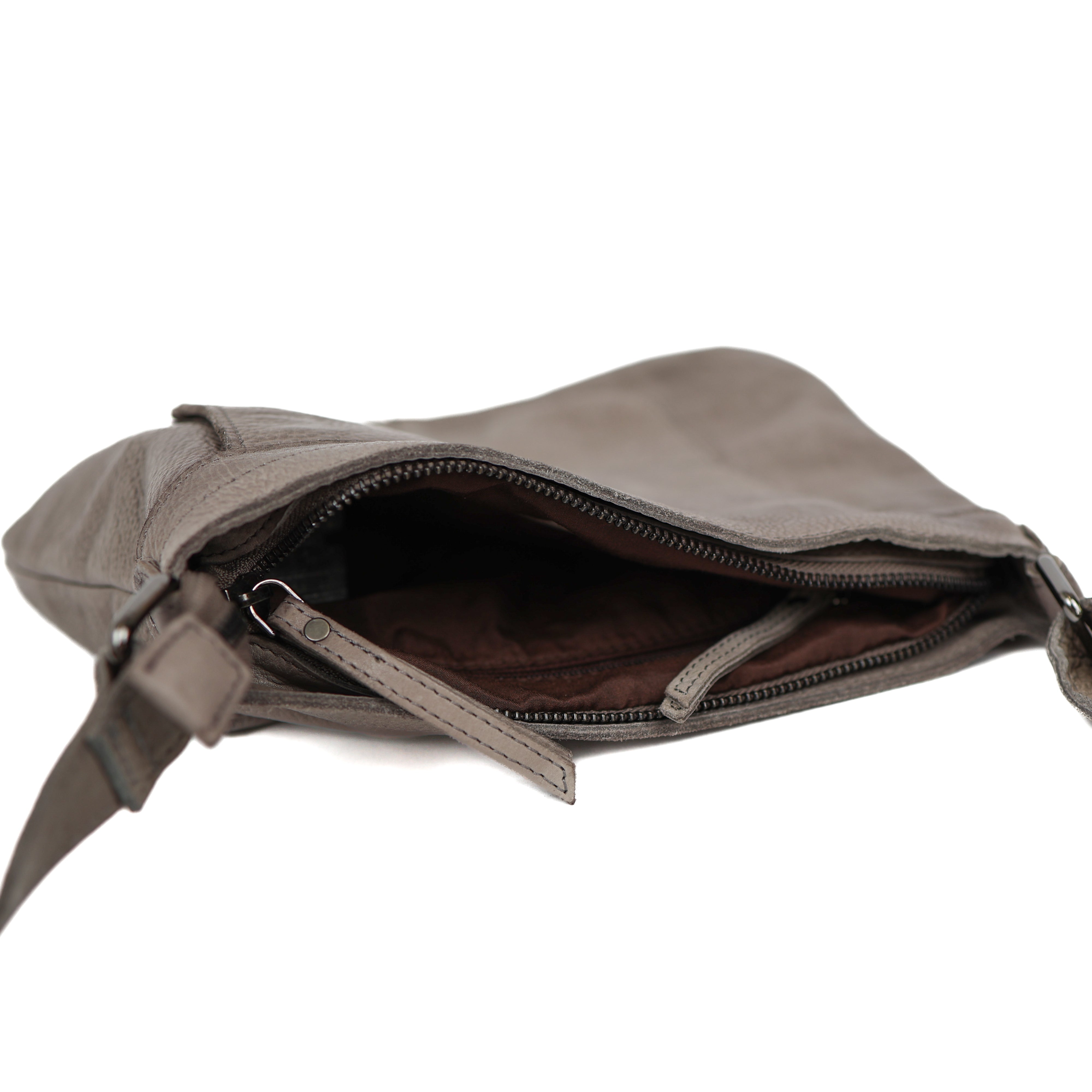 Umhängetasche mit Fronttasche 'Merle' Taupe