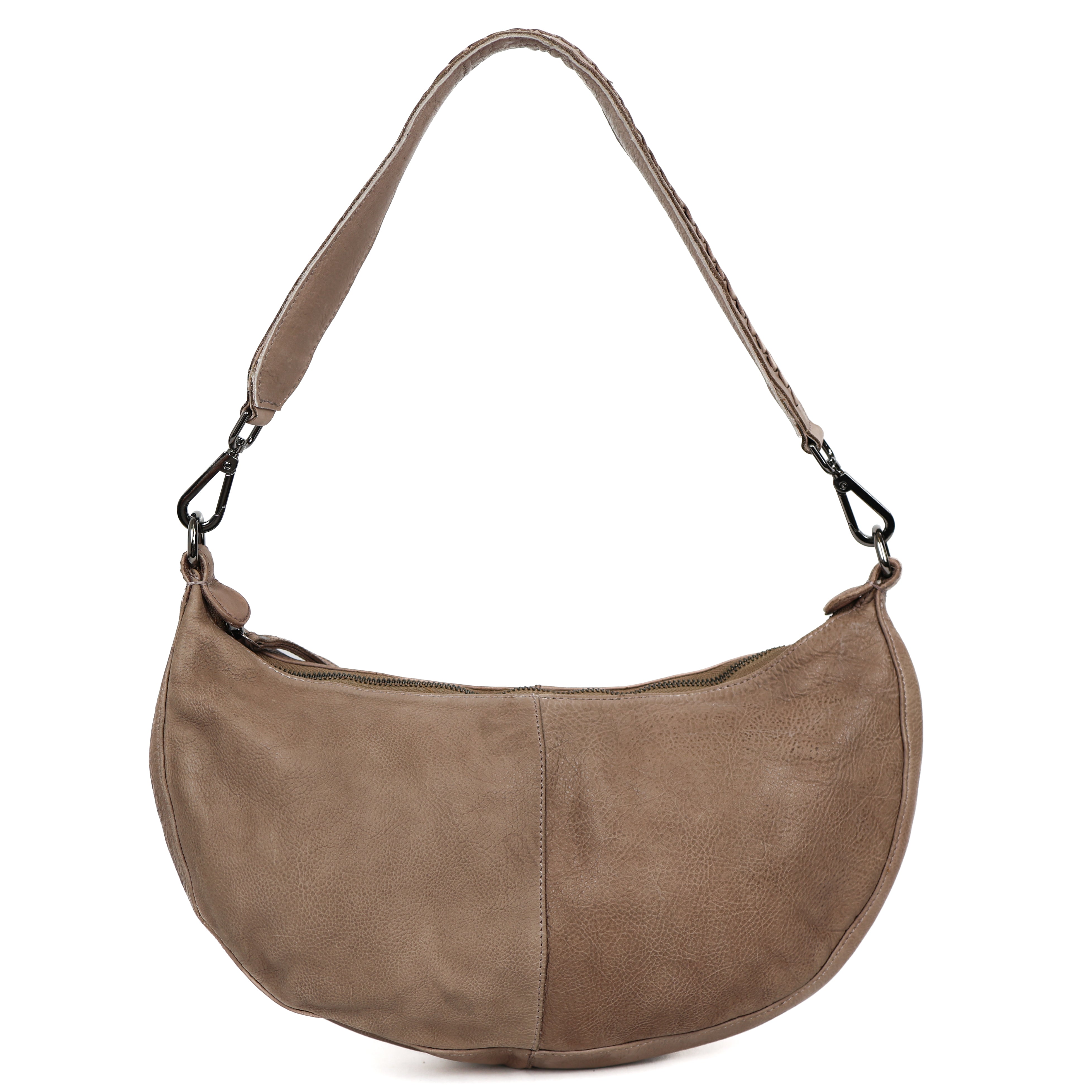 Mittelgroße Beuteltasche 'Ilse' Taupe