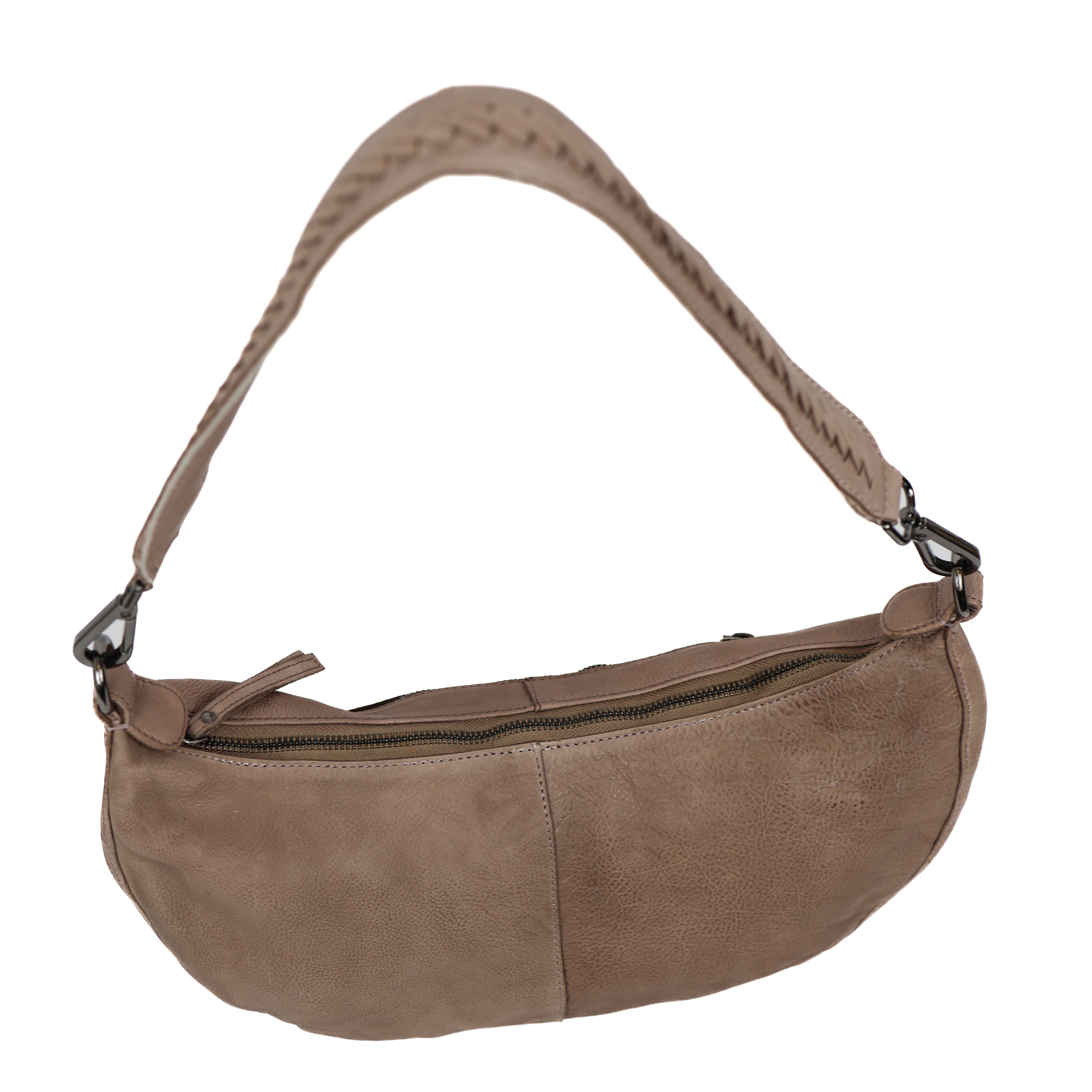 Mittelgroße Beuteltasche 'Ilse' Taupe
