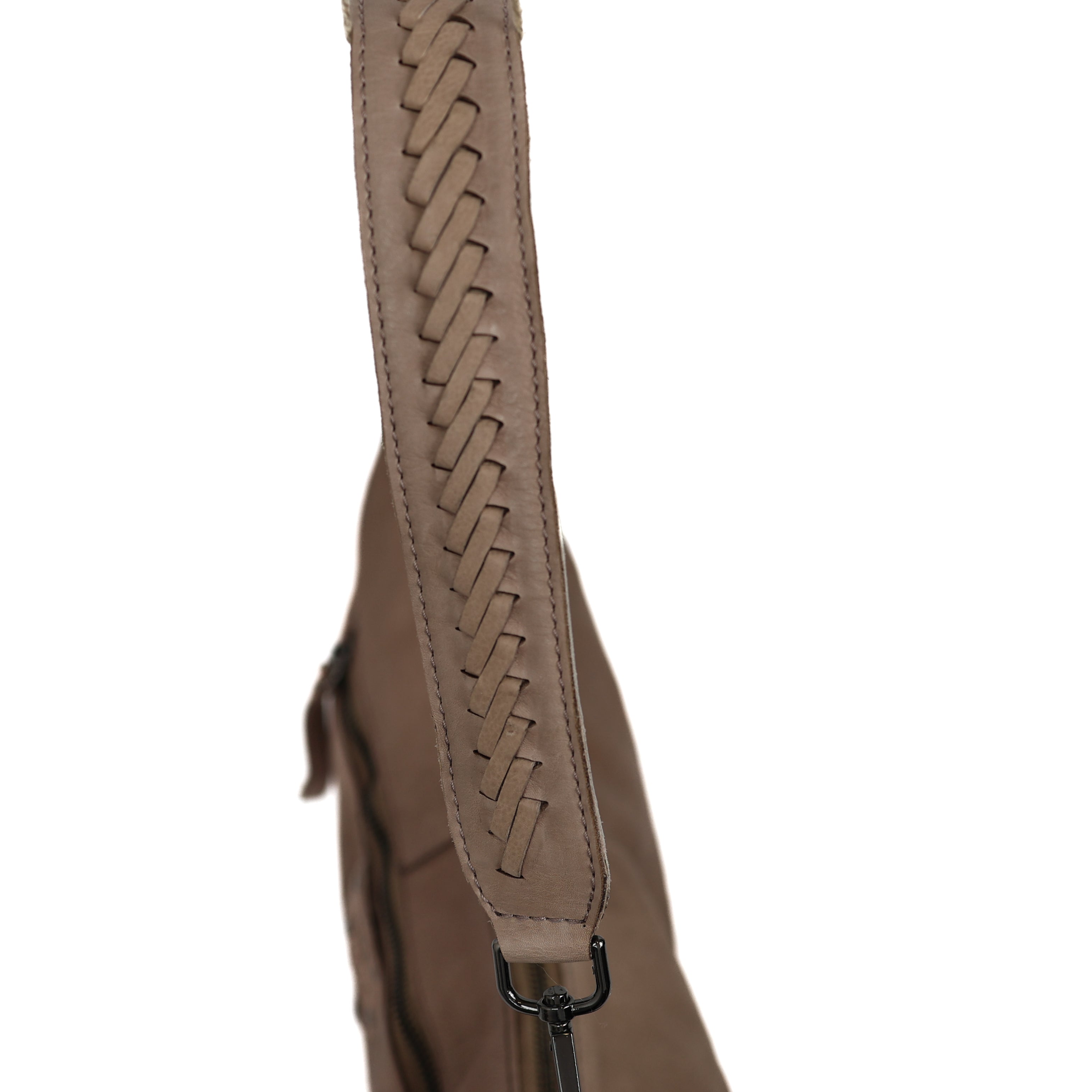 Mittelgroße Beuteltasche 'Ilse' Taupe