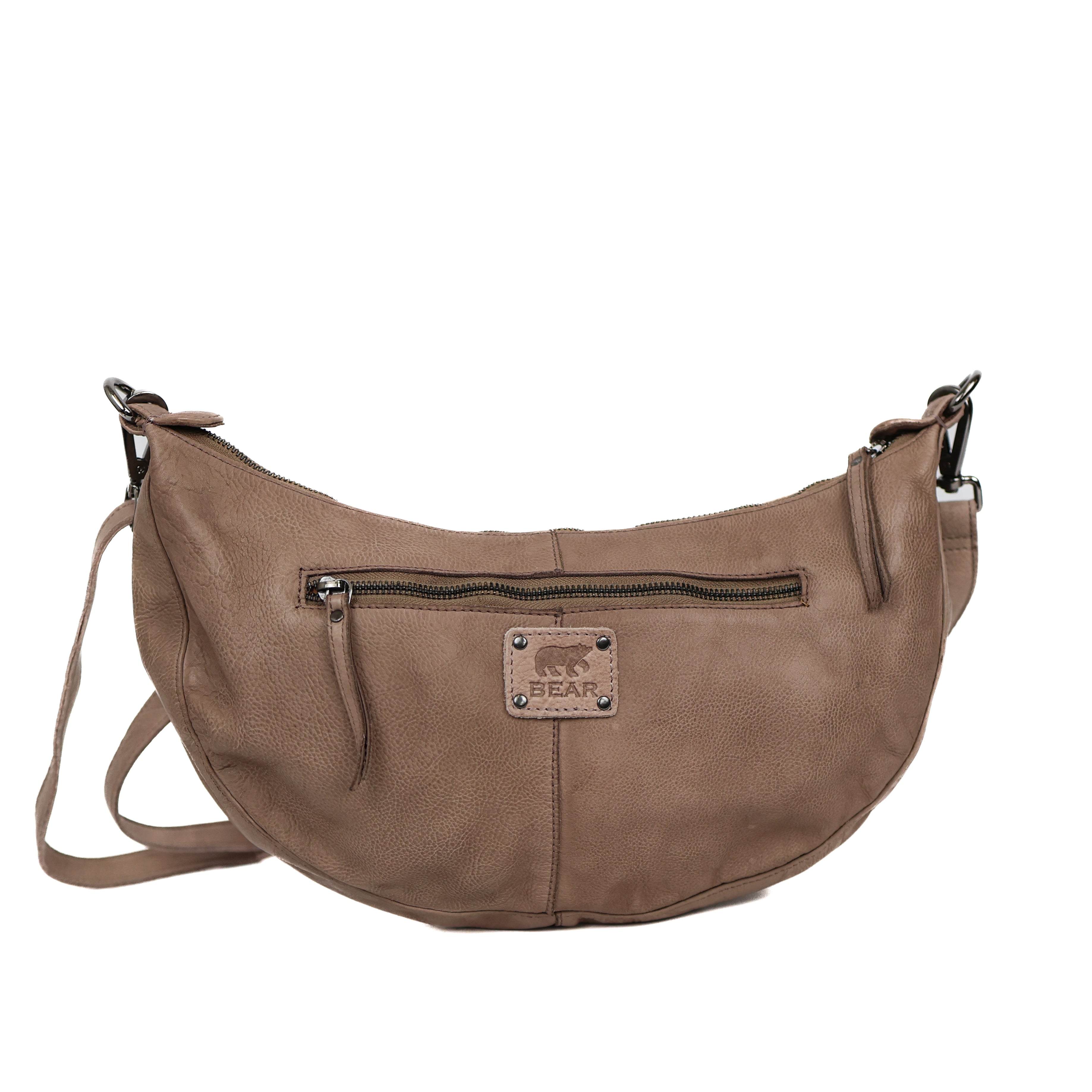 Mittelgroße Beuteltasche 'Ilse' Taupe