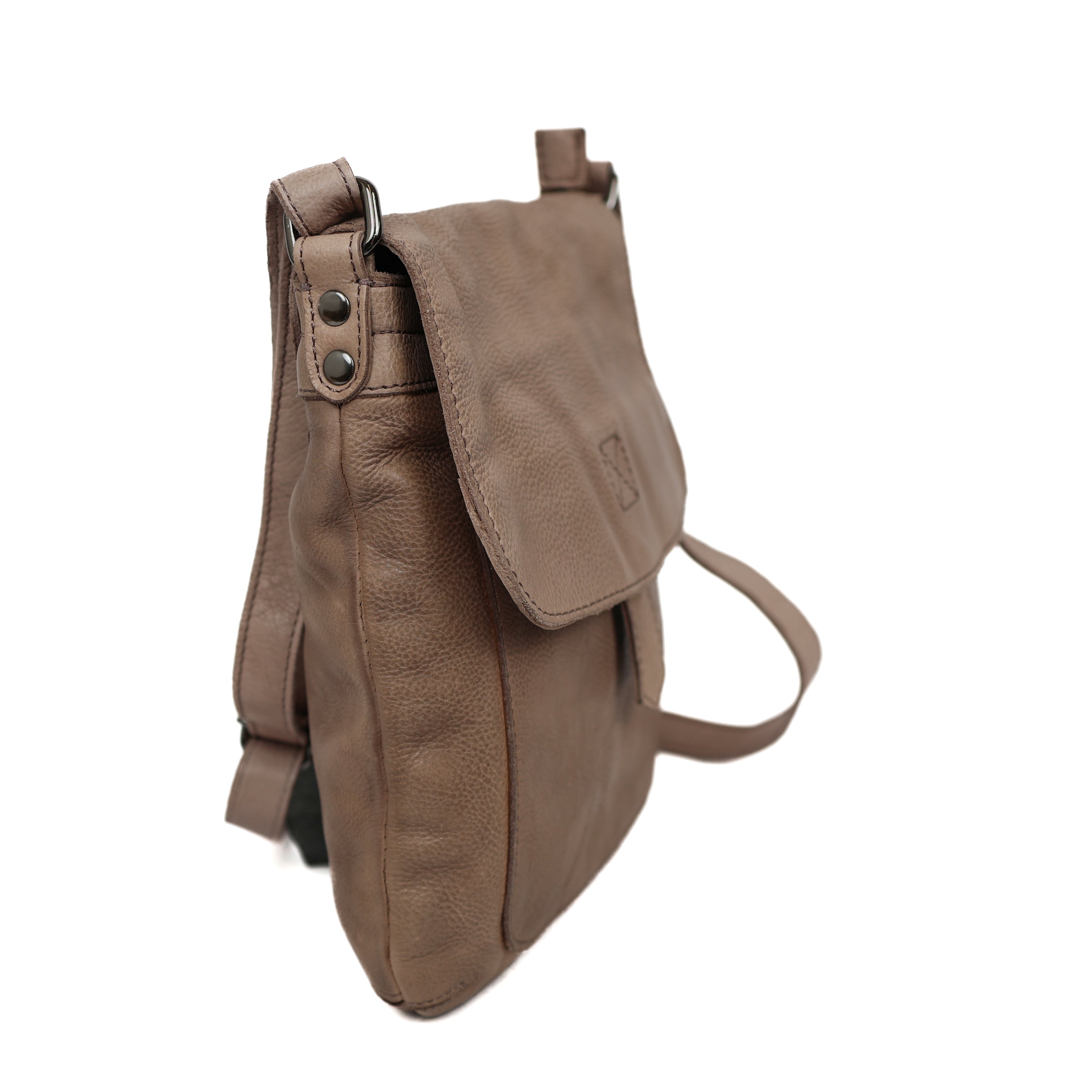 Umhängetasche mit Überschlag 'Jip' Taupe